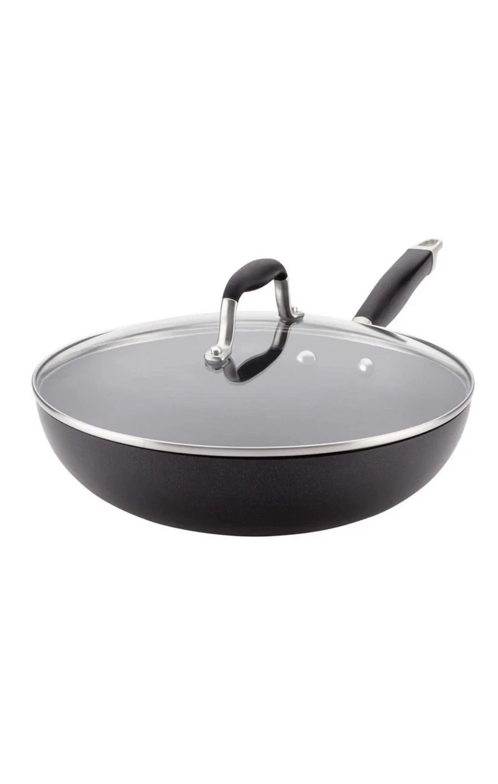 Anolon Advanced Graphite Hard Anodized Nonstick Ultimate Pan with Lid, 12-Inch