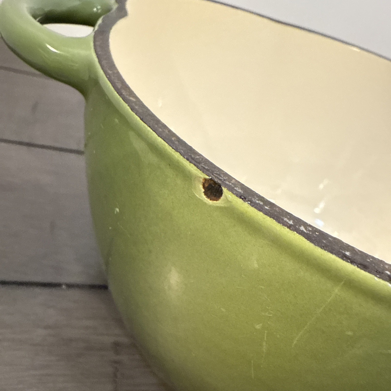 Technique Green Bell Pepper Enameled Cast Iron Dutch Oven Pot Casserole