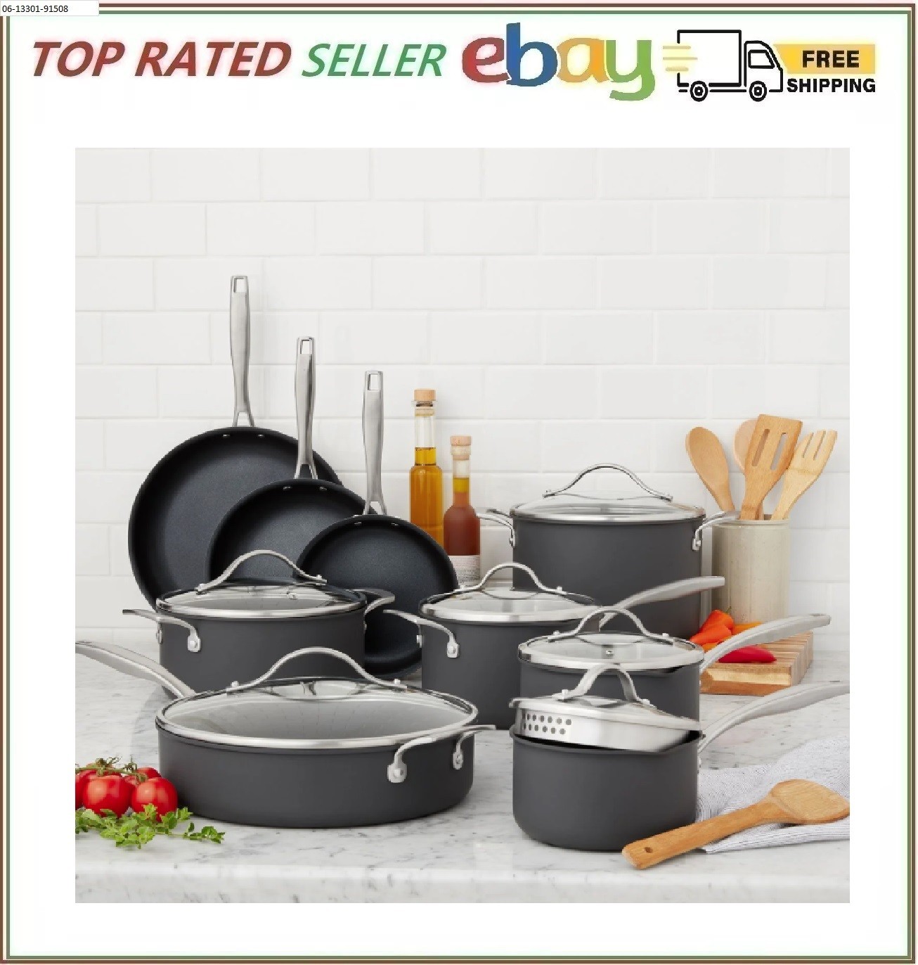 Member’s Mark 15-Piece Hard Anodized Aluminum Cookware Set