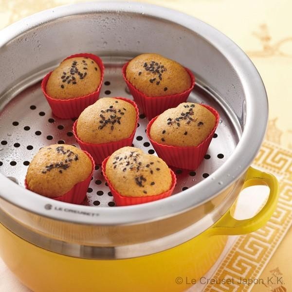 Le Creuset 20cm Stainless Steel Steamer Insert Basket for Cocotte Ronde 20 Pot