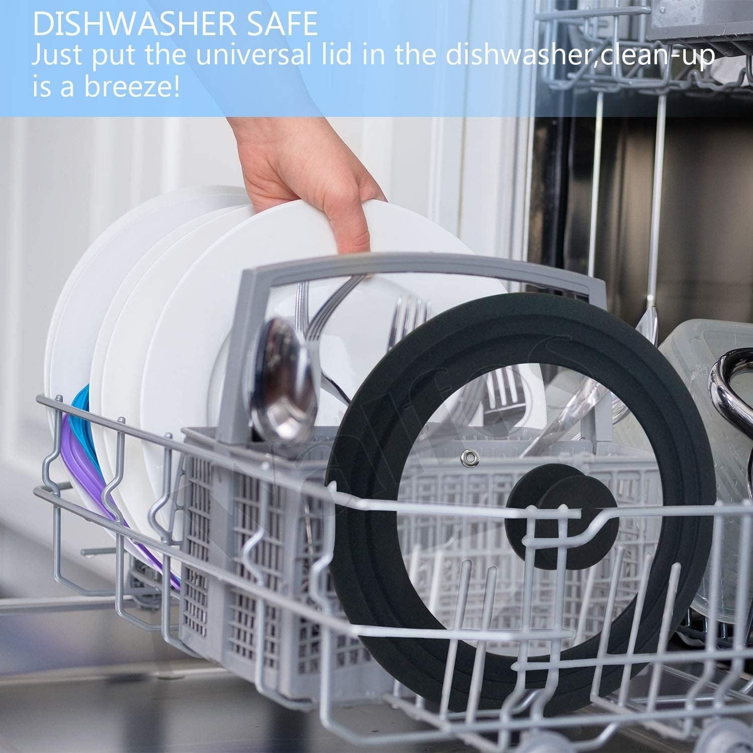 Universal Lid for Pots, Pans and Skillets – Tempered Glass with Heat Resistant