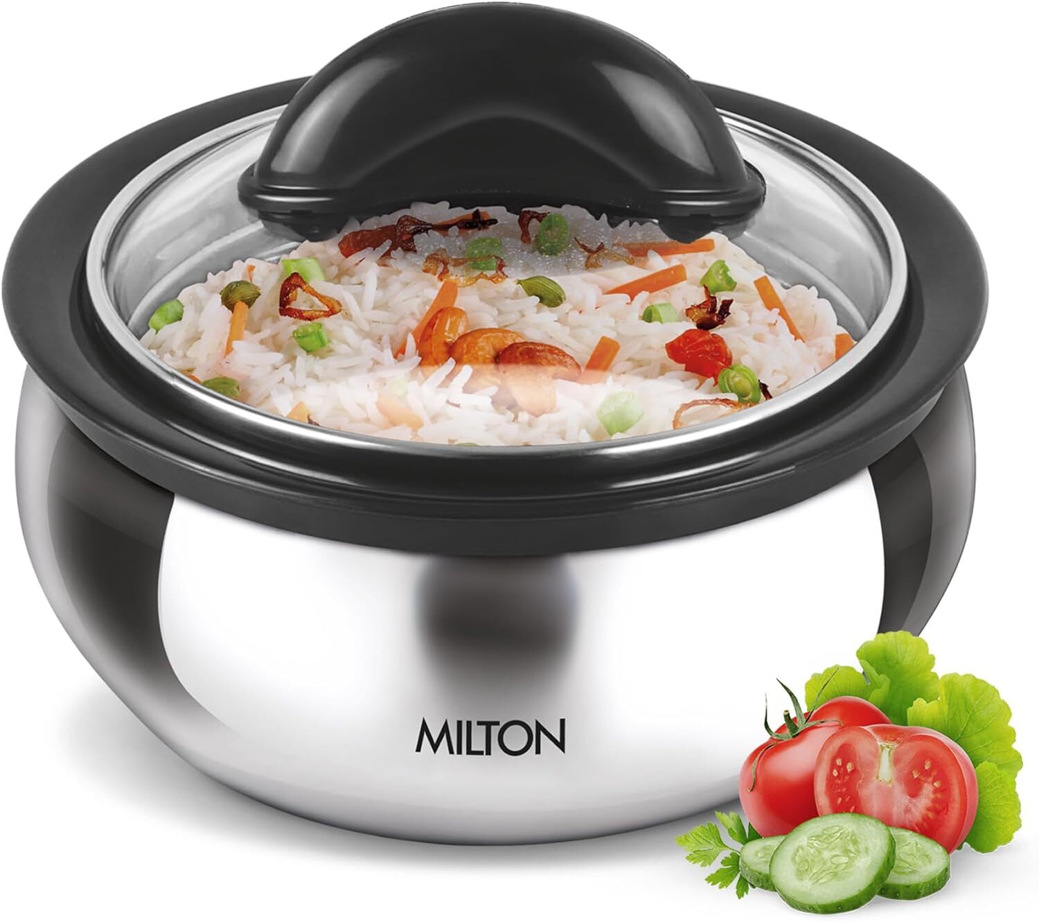 Milton Thermo Stainless Steel Insulated Casserole Keep Hot/Cold Serving Dish – 2
