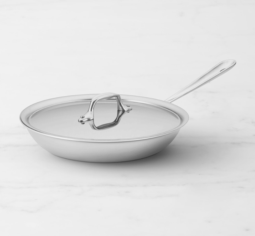 All-Clad D3 Tri-Ply Stainless-Steel Fry Pan with Lid
