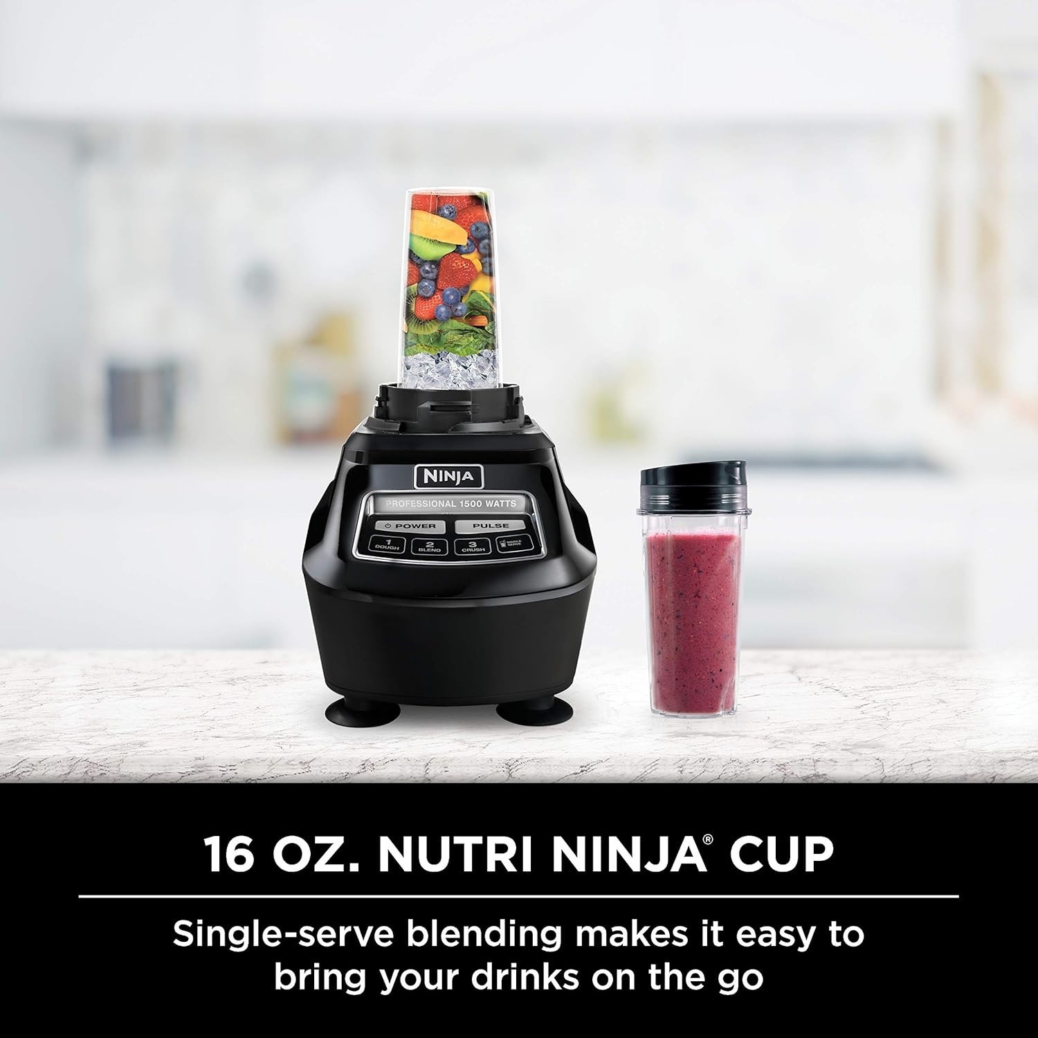 Ninja Mega Kitchen System,1500W, 72 oz. Full-Size Blender & 8-Cup Food Processor