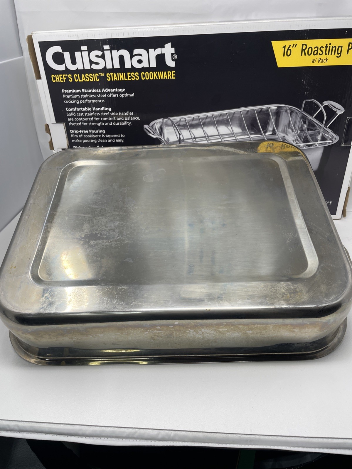 Cuisinart Chef’s Classic Stainless Cookware 16″ Rectangular Roaster Rack