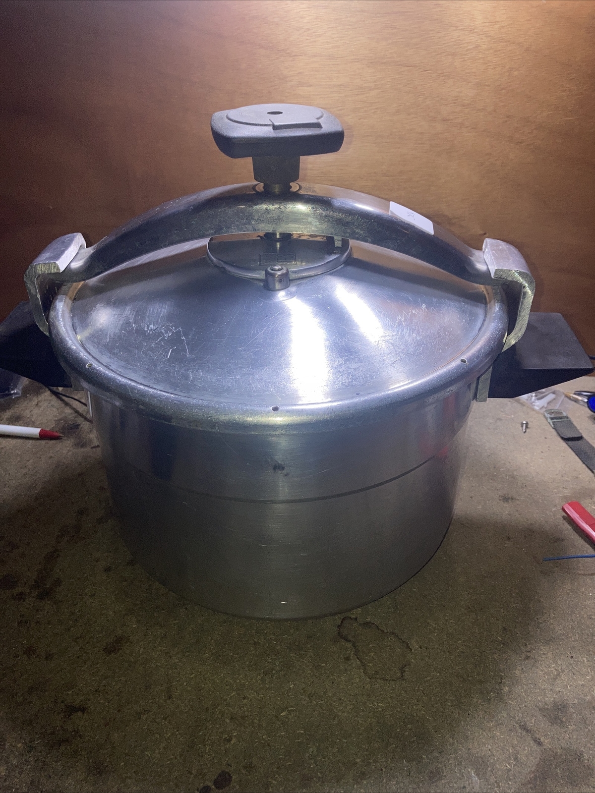 (D24) Antique Casserole Minute SEB 8 Liters Aluminum Vintage