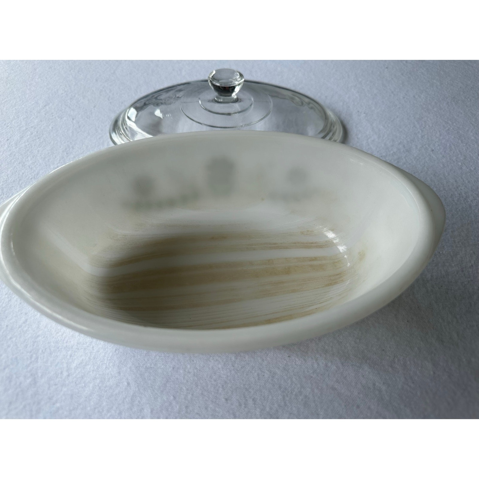 Vintage Glasbake Baking Dish with Lid