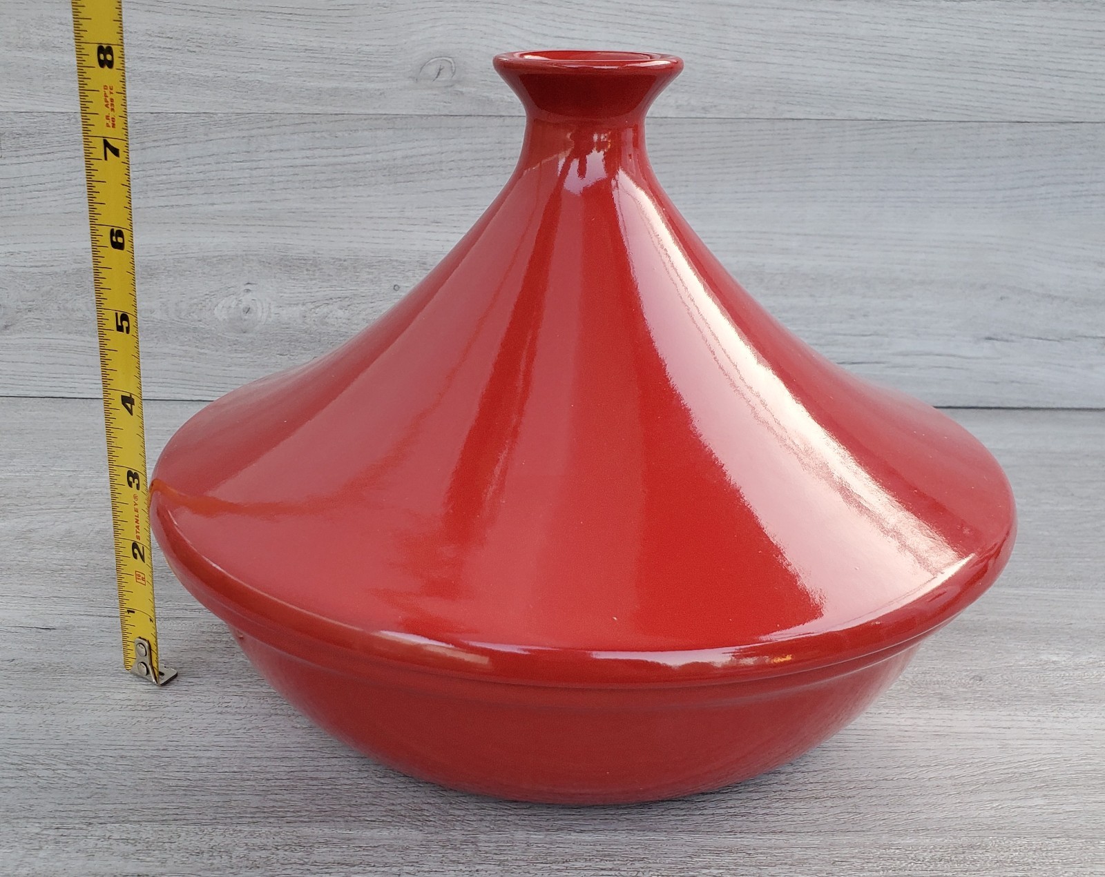 Tagine Burgundy Emile Henry Made in France Flame Ceramic, 26 cm 3.7 qt