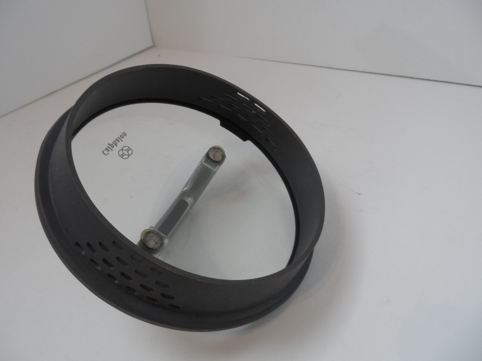 Calphalon Glass & Silicone Strainer Lid 6″ Replacement Gray Rubber Handle – VGC