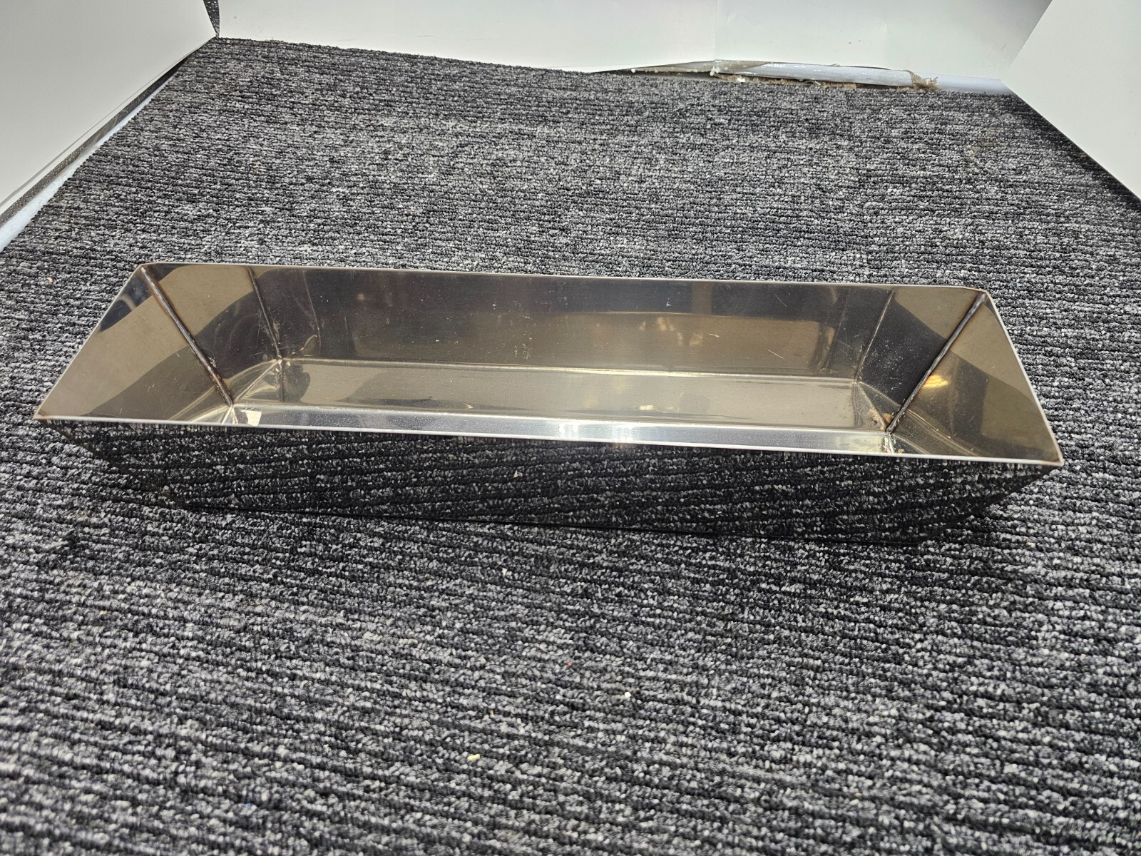 Hyde 09014 Stainless Steel Mud Pan 3.5 in. H X 4.25 in. W X 15.75 in. L