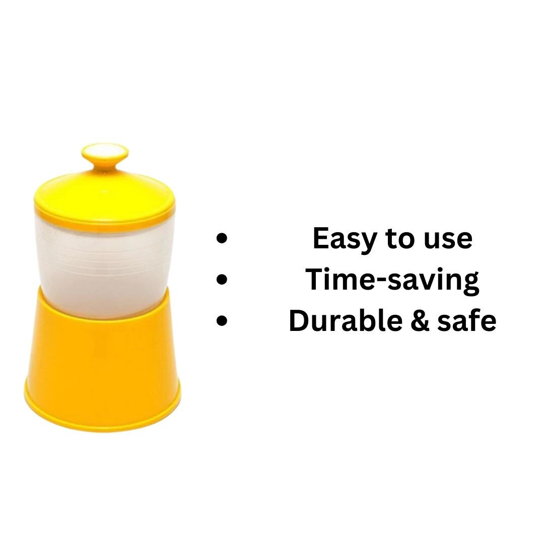 Original Half Boiled Egg Maker Made in Malaysia Yellow Color