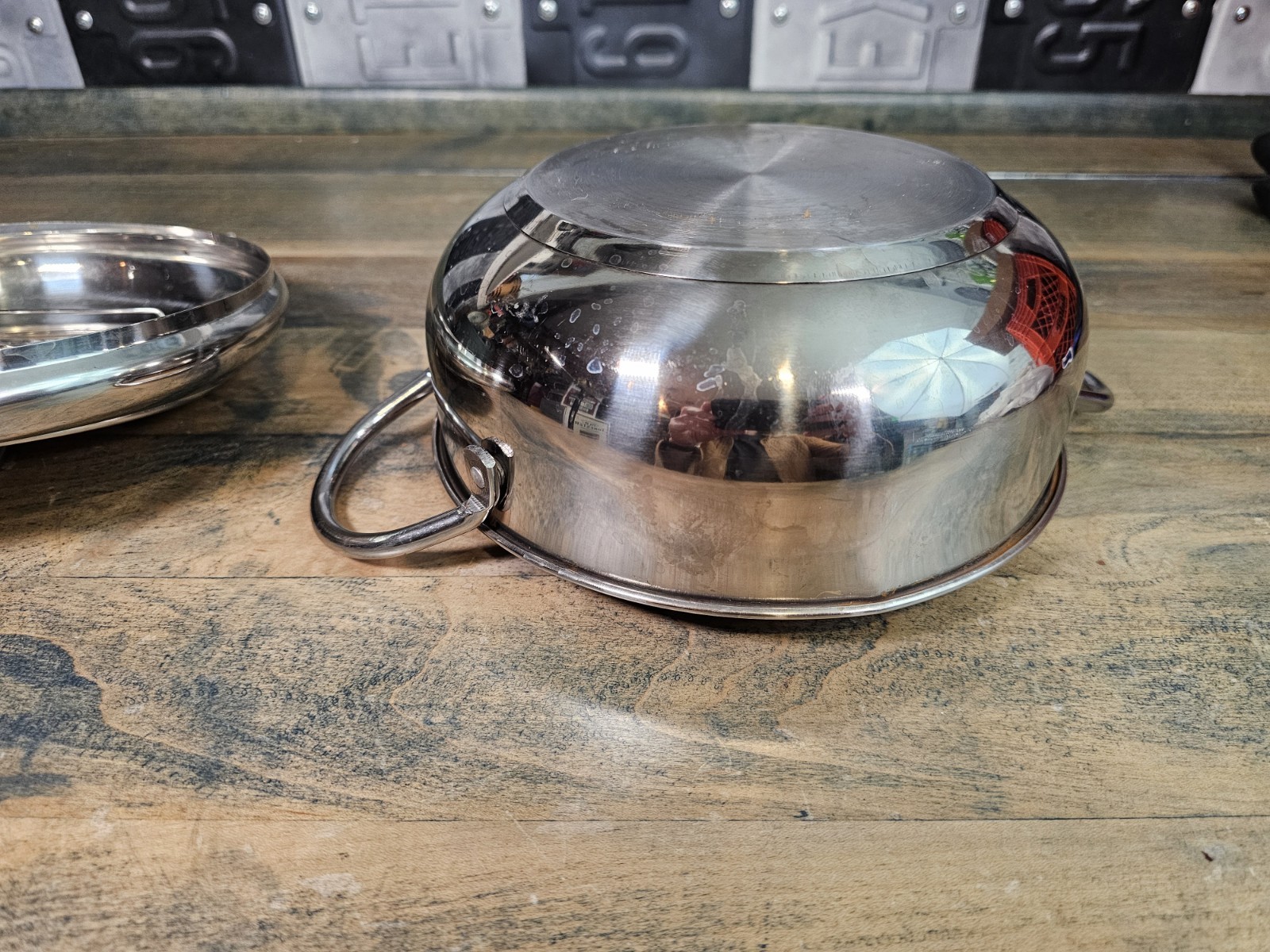 Japanese Deep Frying Pot + Lid – 304 Stainless – NO THERMOMETER