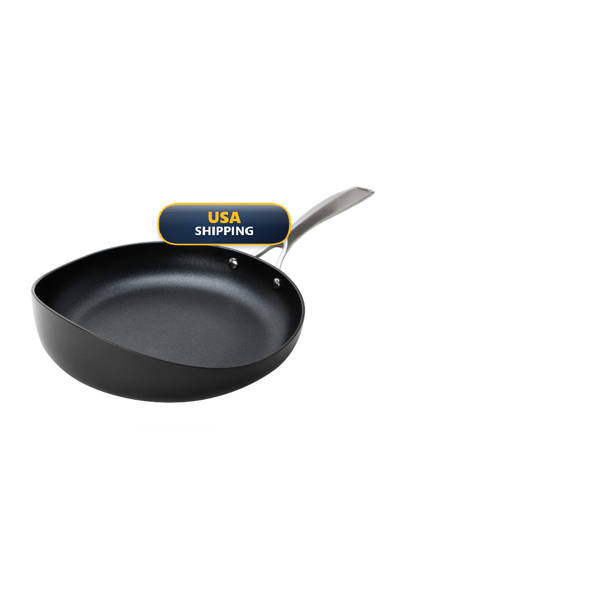 Rad Usa 12 Radical Pan Nonstick Pan Skillet Stainless Steel Handle For Gas