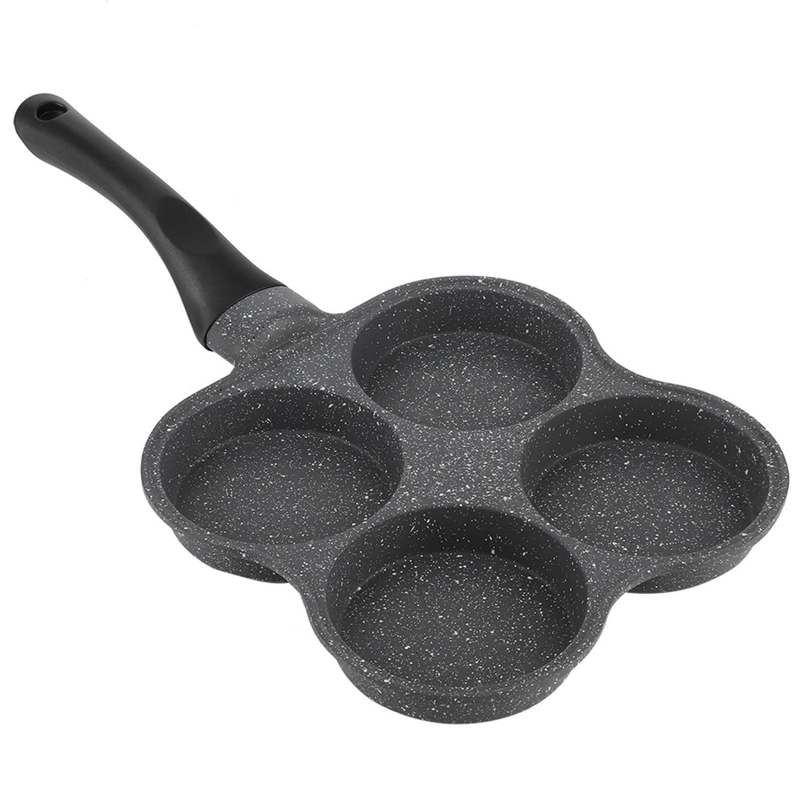 4-Cup Nonstick Egg Frying Pan, Aluminum Omelette Cooker with Even Heat Distri…