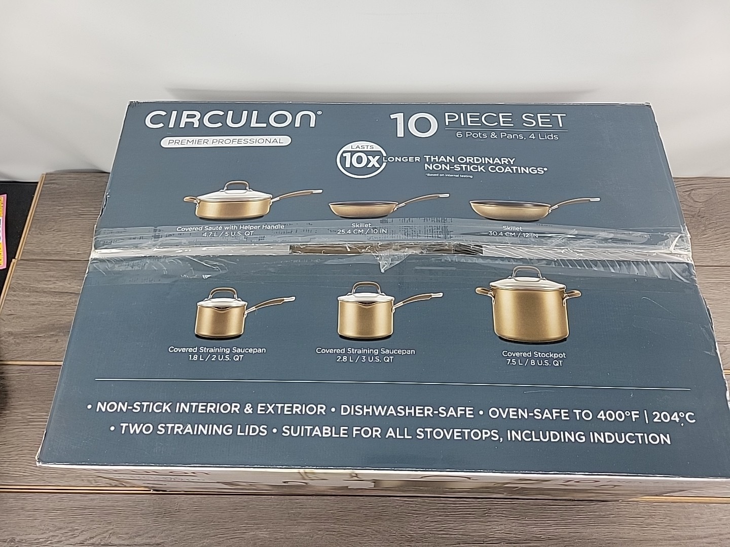 Circulon Professional 9-Piece Non-Stick Cookware Set, Anodized Aluminum | Used