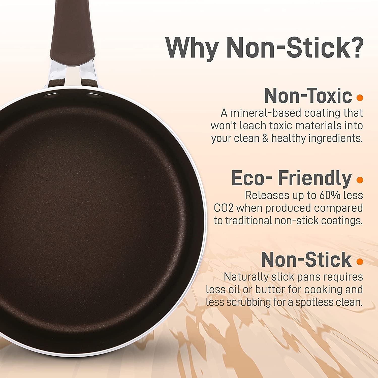 Nutrichef NCCW14SBR2SP Cookware-2.5Qt Sauce Pot