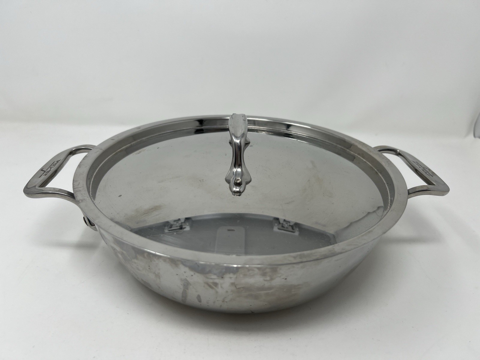 All-Clad Stainless Steel 2.5-Qt. Casserole Pan w/ Handles, Lid Pre-owned