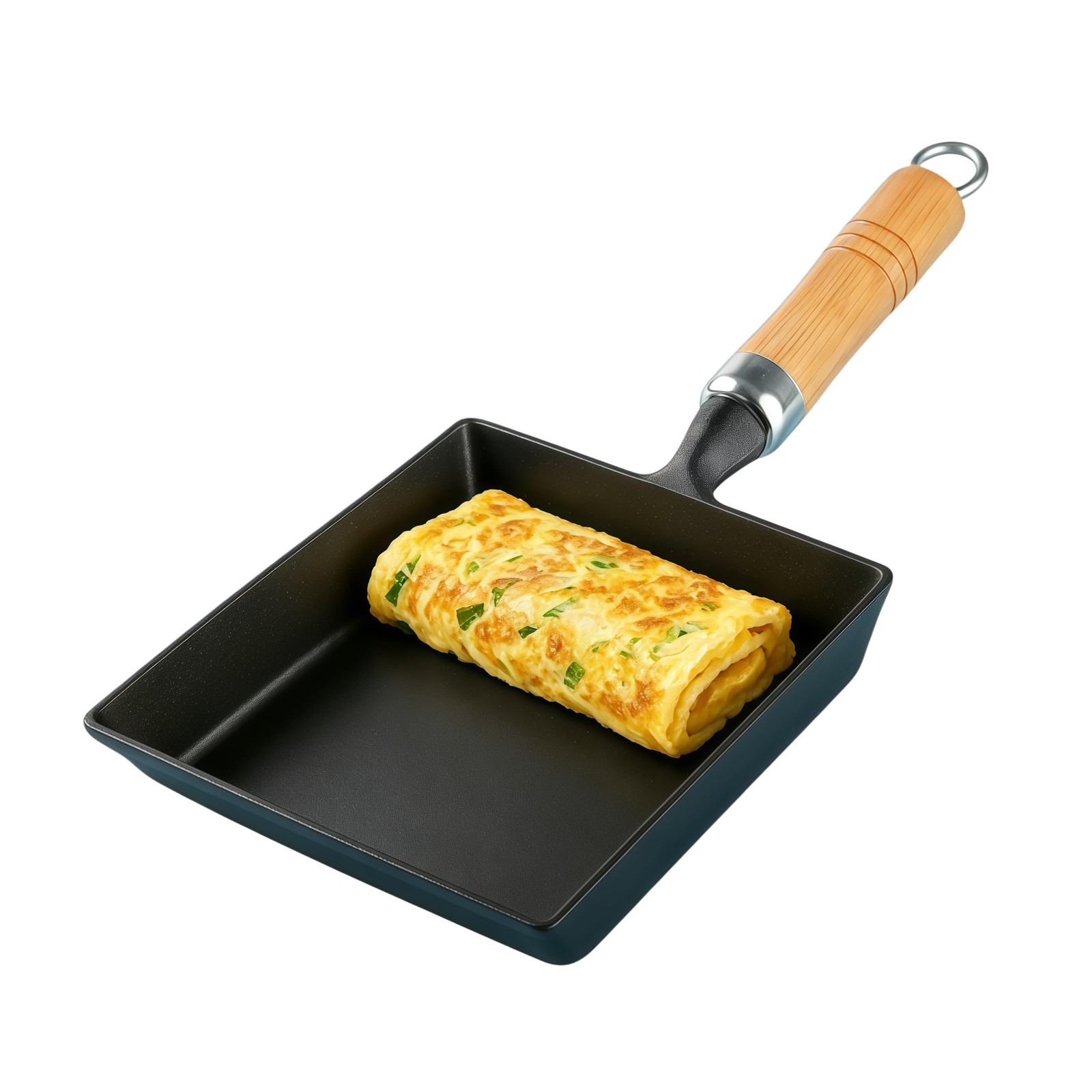 Tamagoyaki Pan, Cast Iron Japanese Rolled Omelette Pan, Tamago Pan for Breakf…