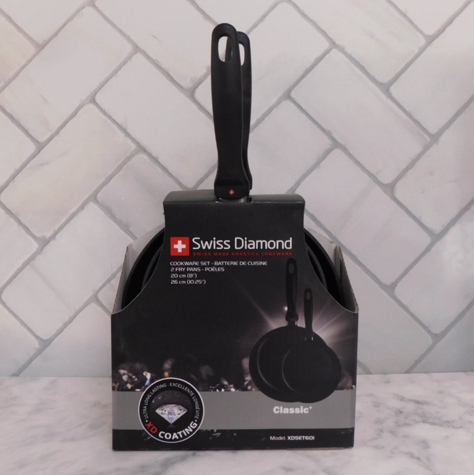 Swiss Diamond Classic+ XD Nonstick Fry Pan Set, 8 Inch and 10.25 Inch – New
