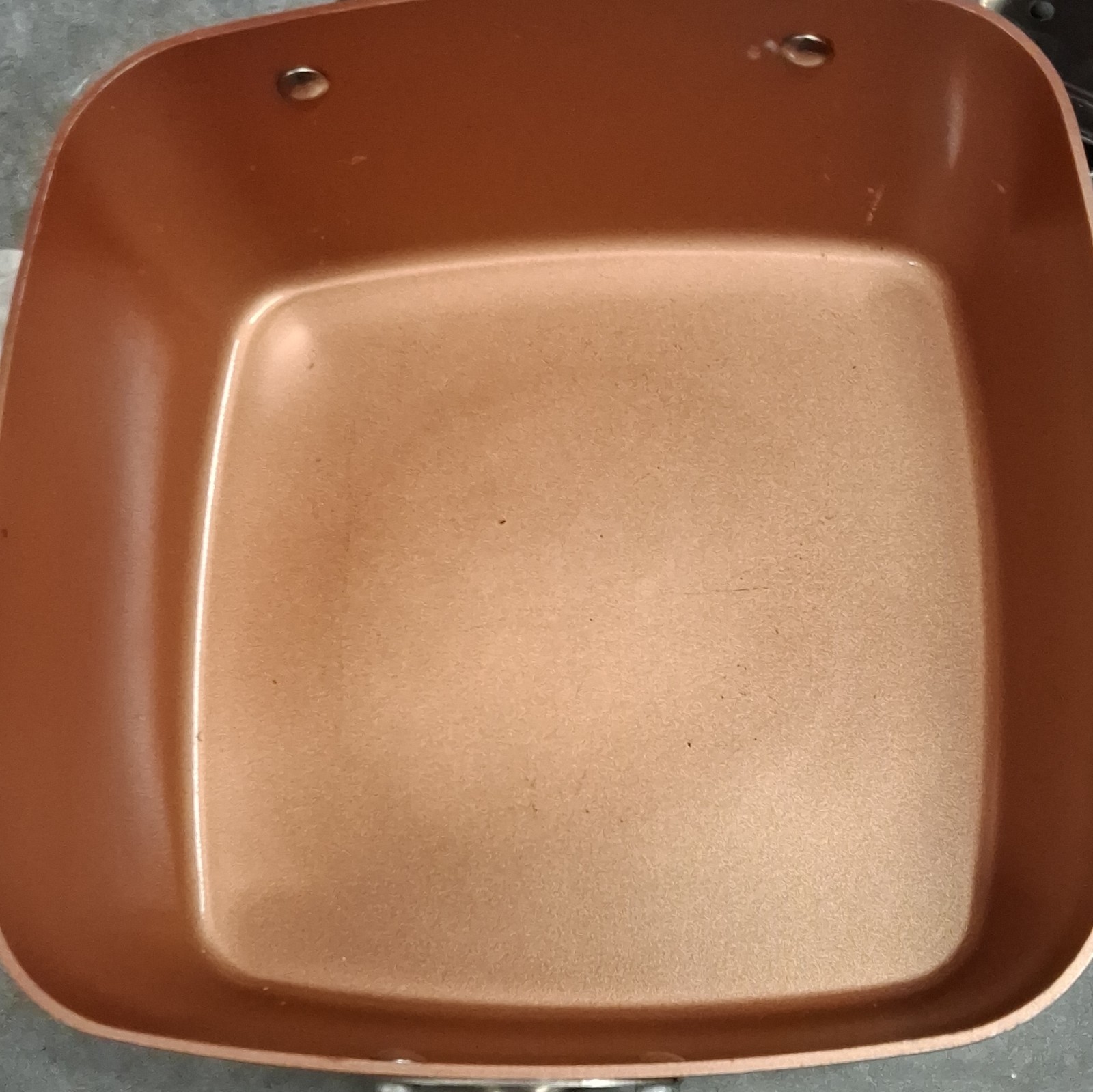 Copper Chef 11″ Square Non-Stick Frying Pan Skillet w/ Glass Lid