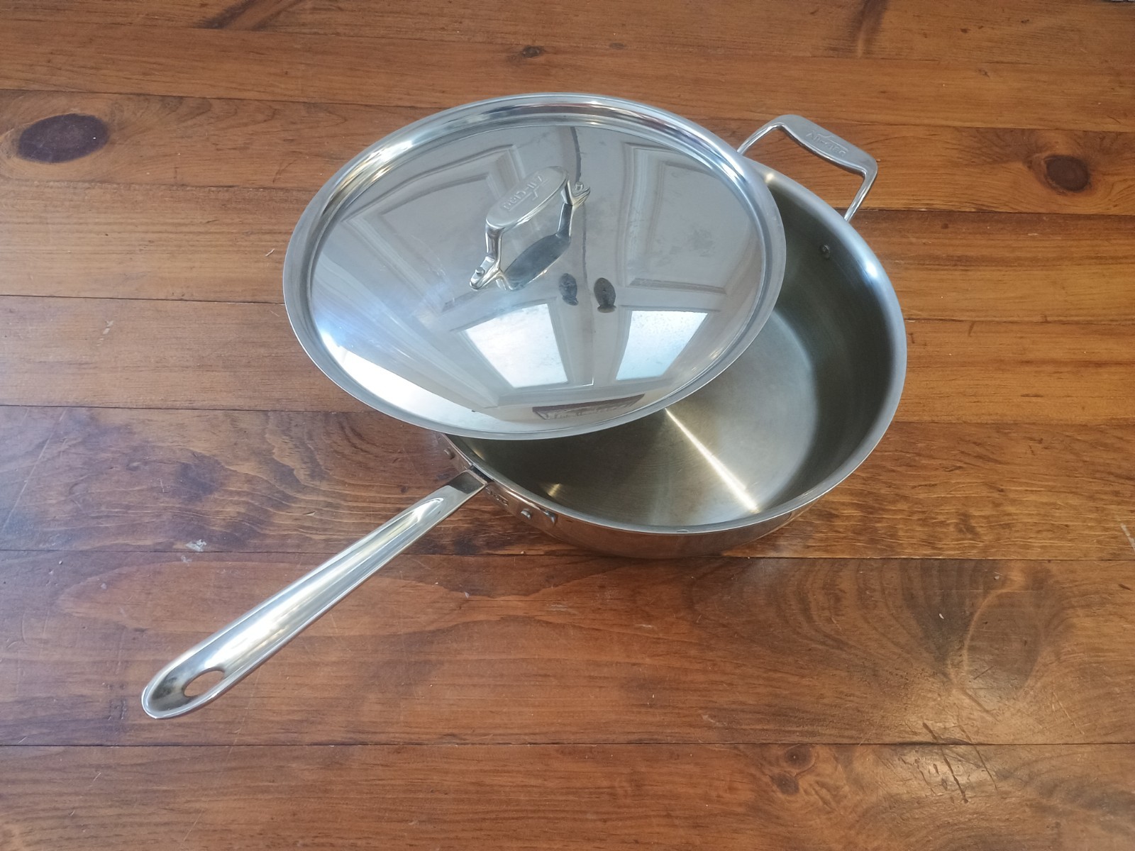 All-Clad 6 qt D5 Saute Pan with Lid Double Handle (MSRP $350)