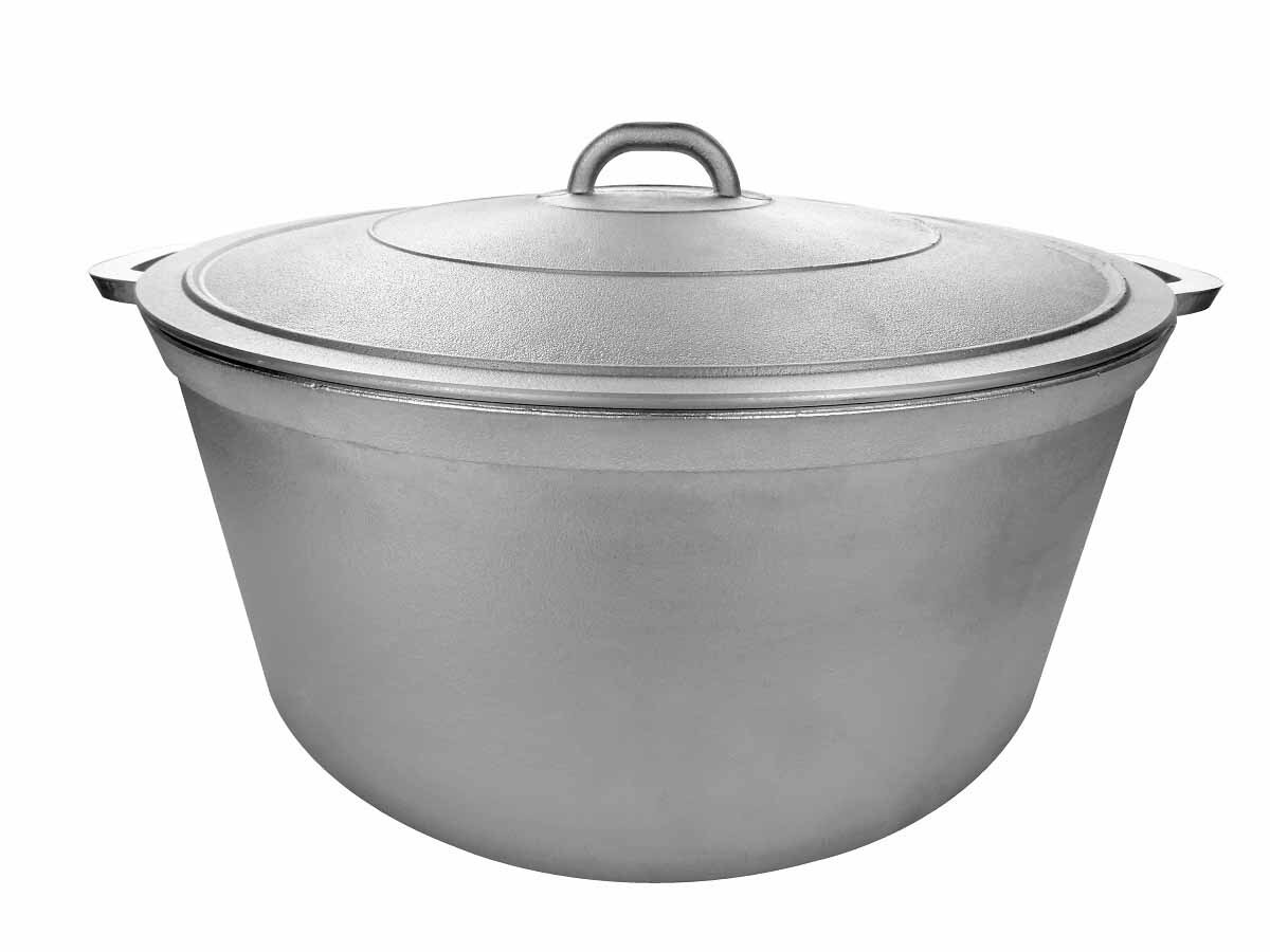 Commercial Aluminum Calderon Dutch Oven Cookware With Lid, Silver