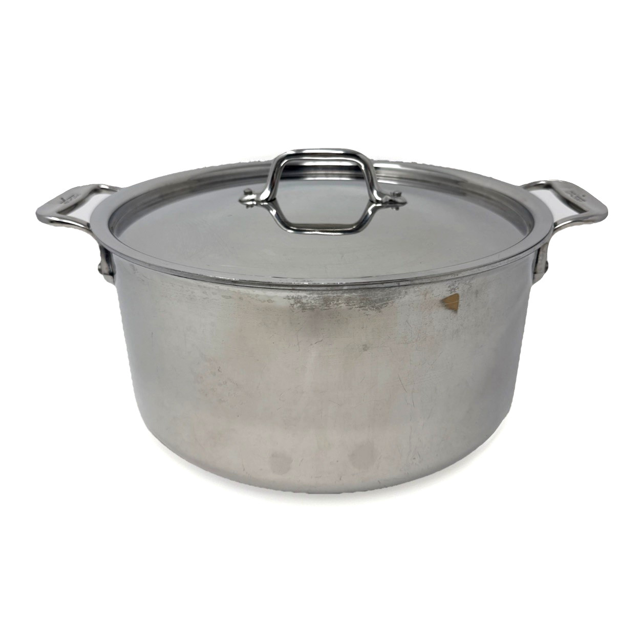 ALL-CLAD D3 3-Ply 6 Quart Polished Stainless Steel Stockpot w/Lid Clean EUC