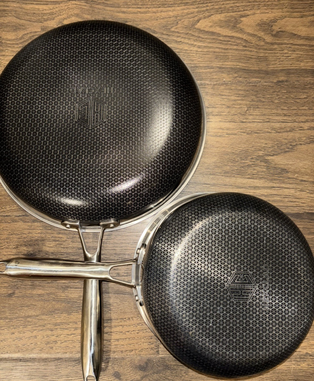 Hexclad 2 Pcs Cookware 12” Frying Pan & 8” Pot