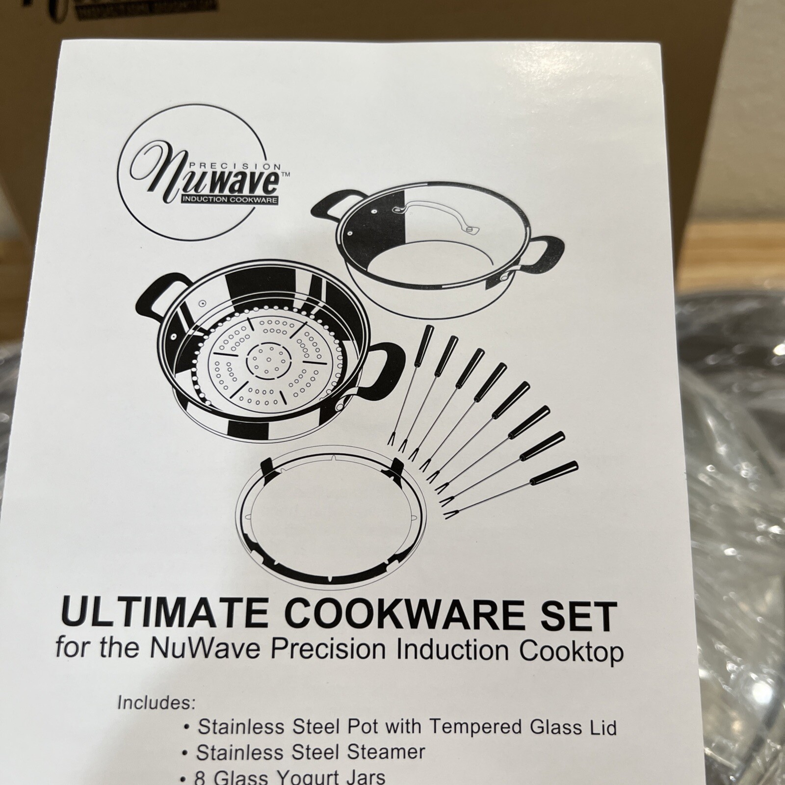 Nuwave Ultimate Induction 12 Pc Cookware Set 31121 Steamer Fondue