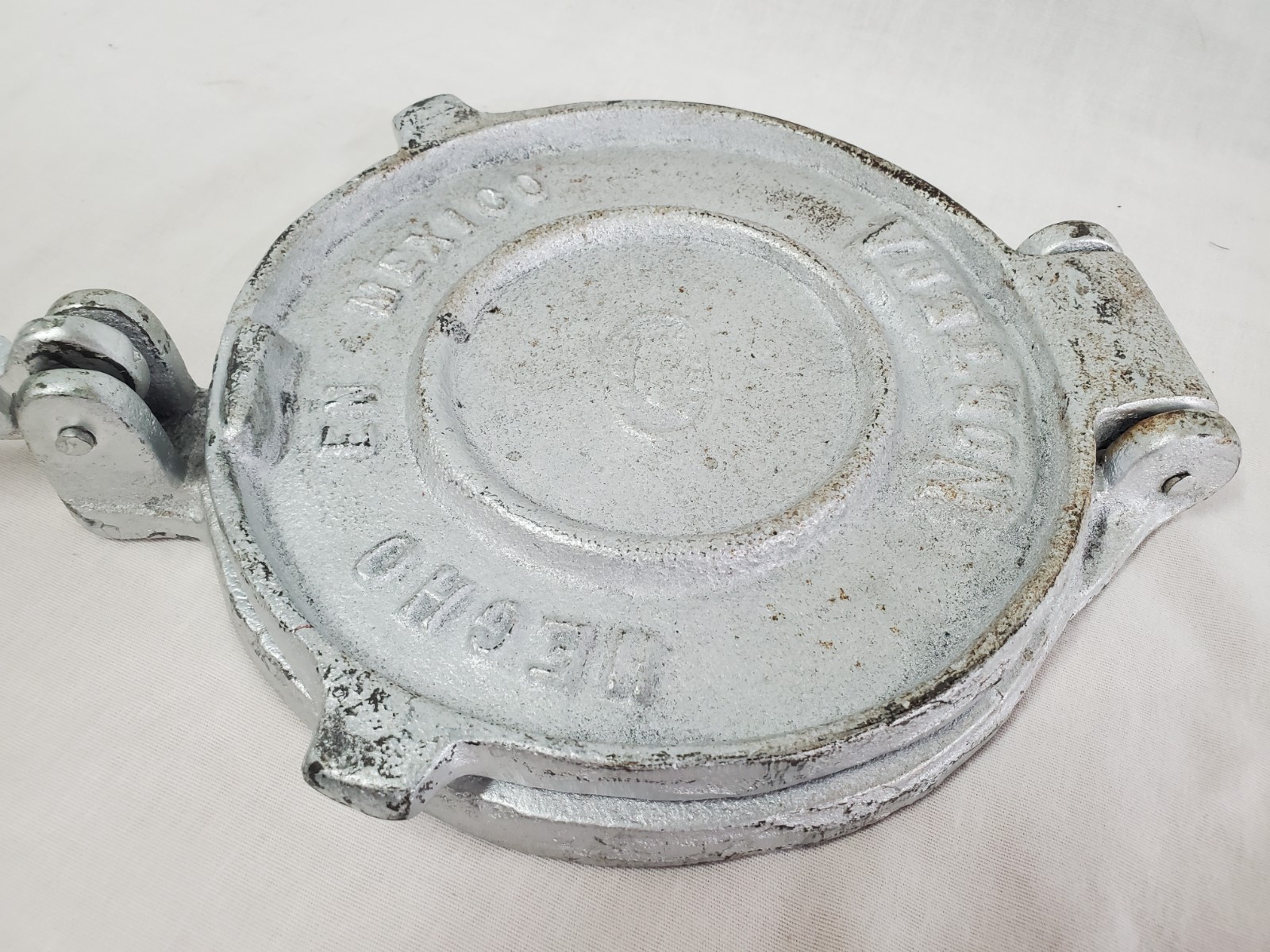 Vintage Nortena Tortilla Press 6-3/4″ Hecho En Mexico Heavy Cast Iron
