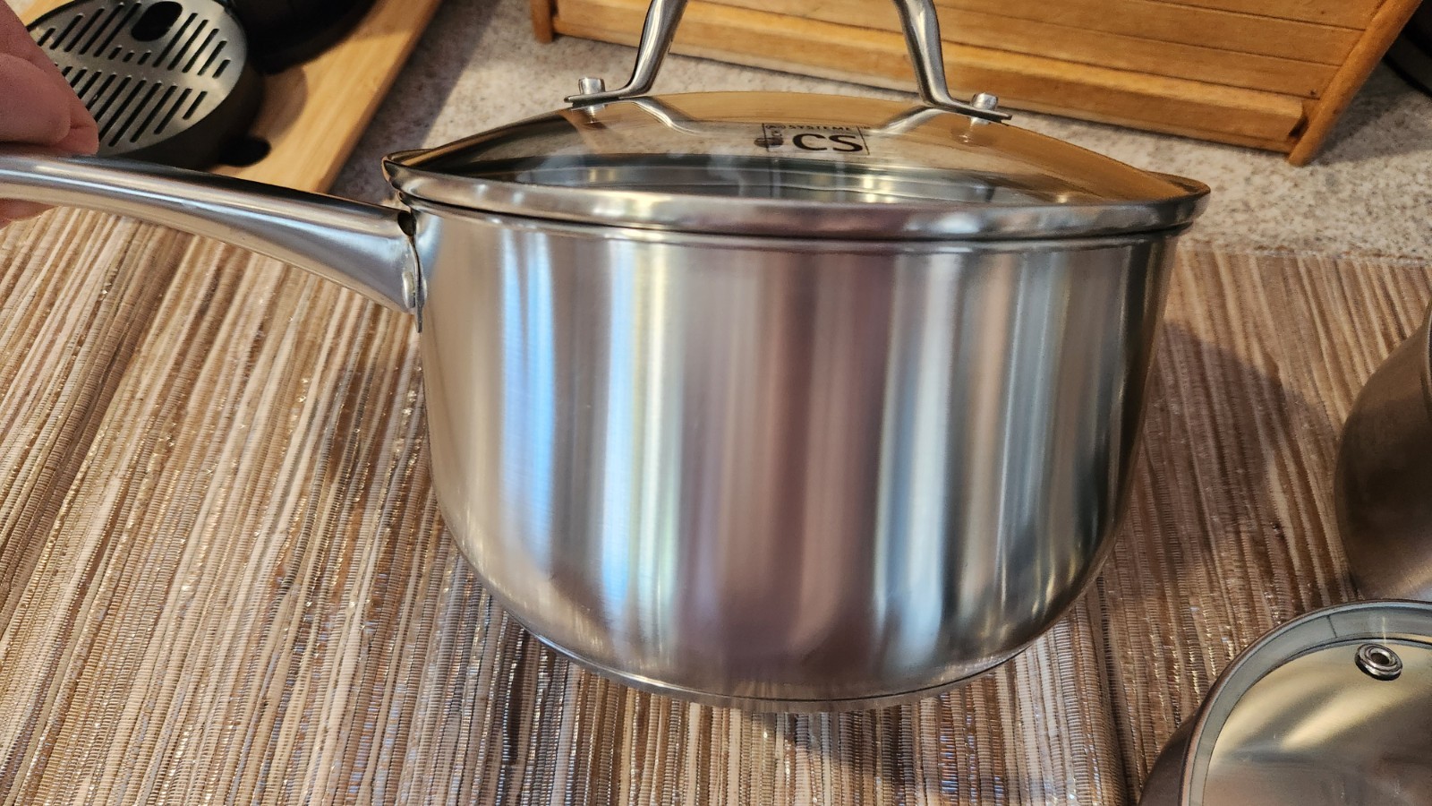 KOCH SYSTEME CS Stainless Steel Saucepan Set, 1QT 2QT 3QT Sauce Pan, Premiu…