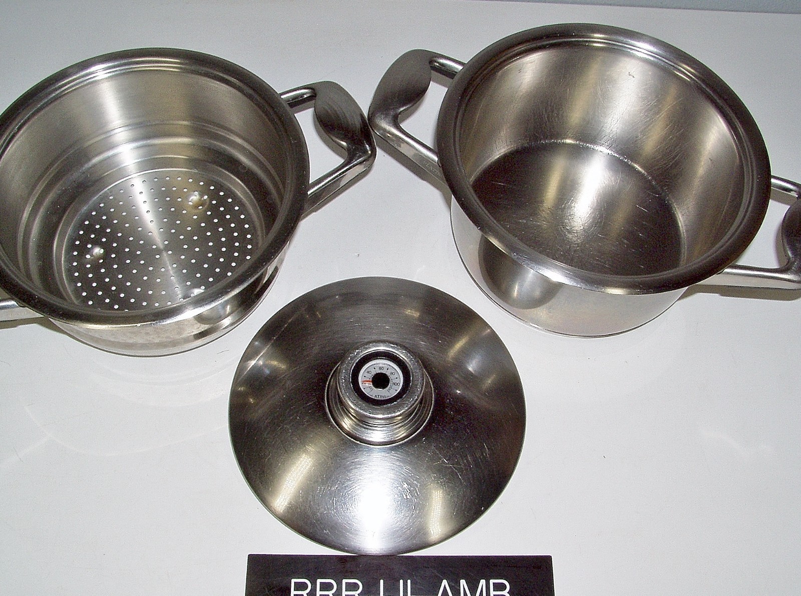 24 Elements Platinum Cookware T304 Stainless Steel 4 Qt Stock POT + Steamer Pan