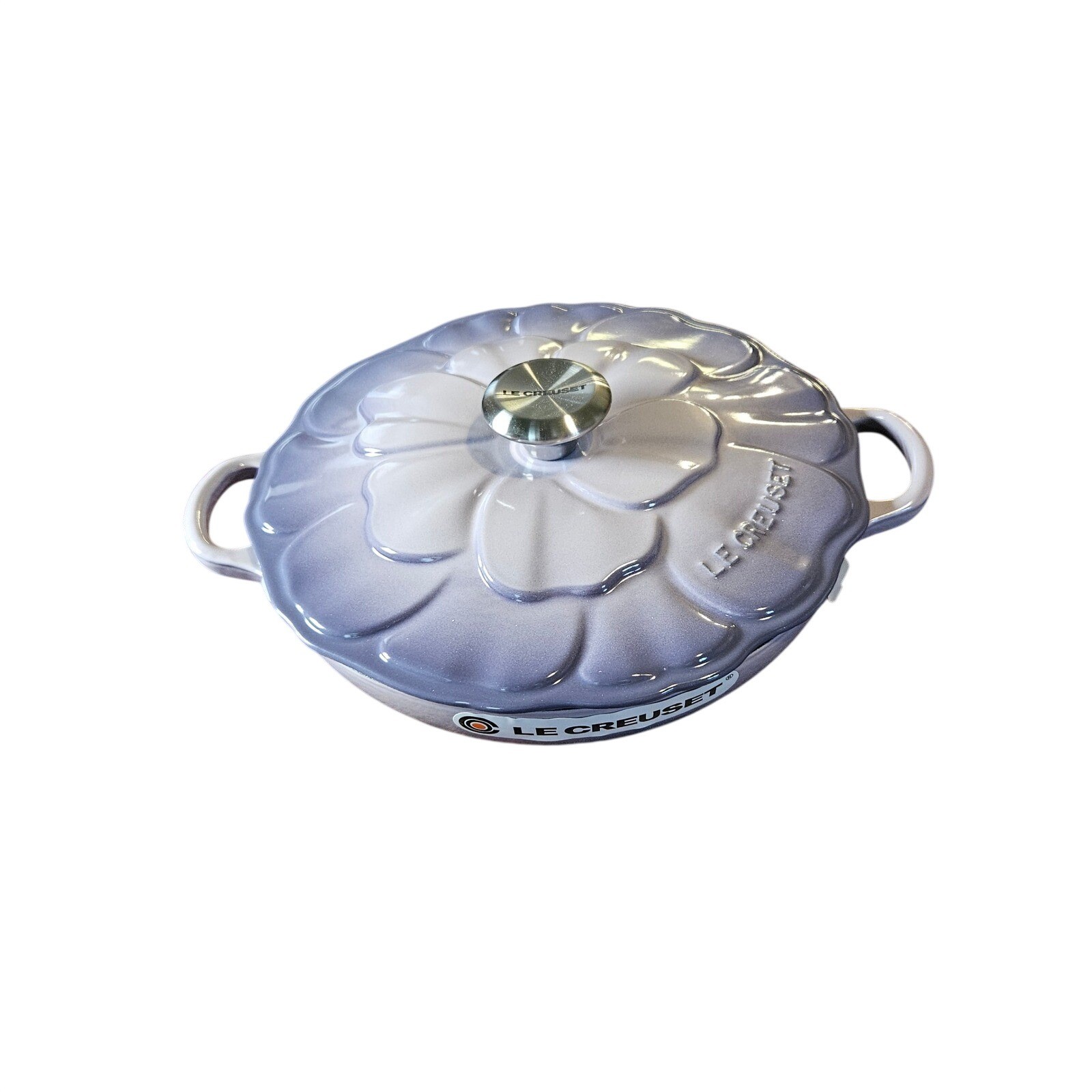 Le Creuset Signature Petal Shallow Casserole 2.25 Qt Provence Bluebell Purple 26