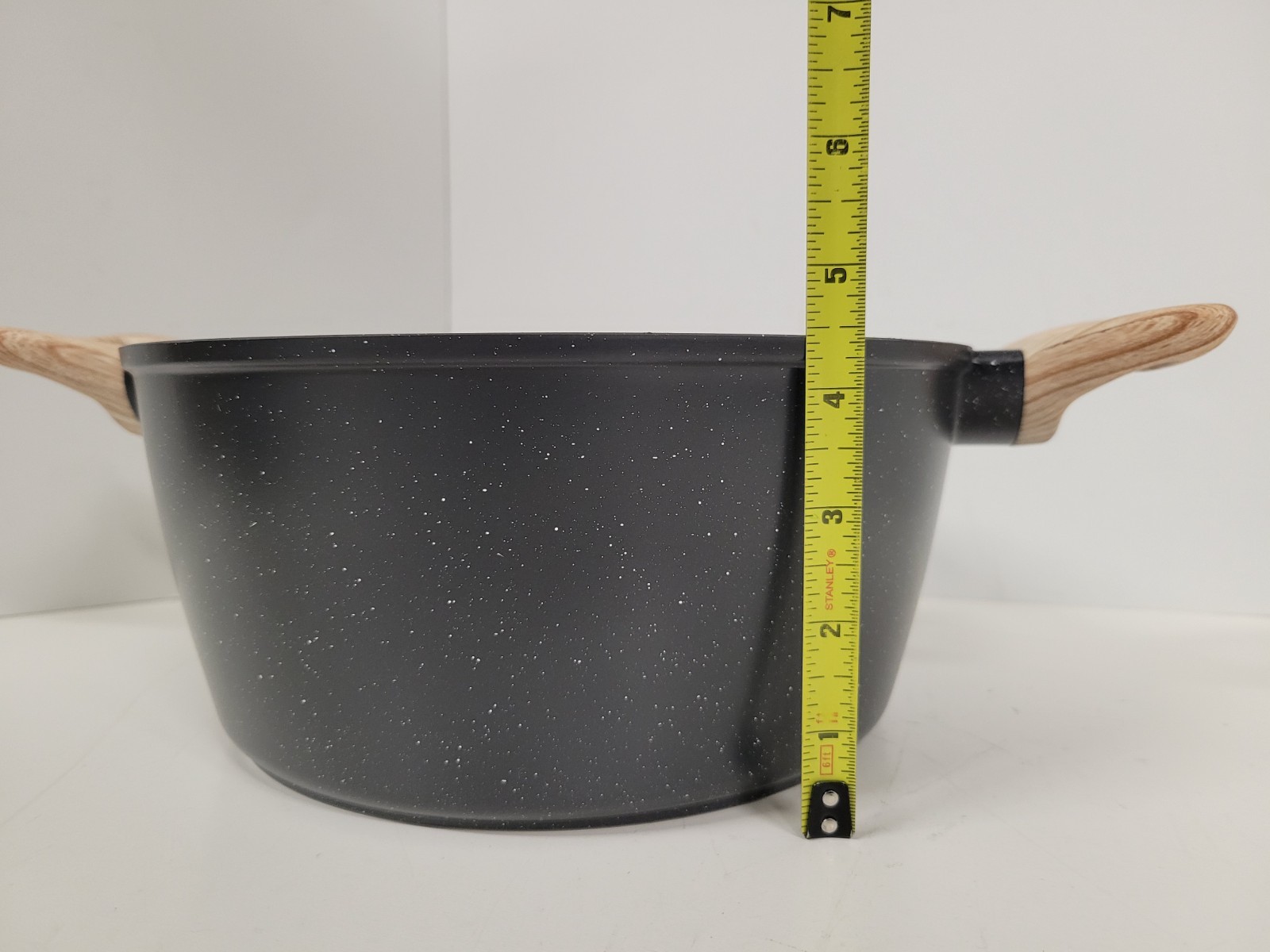 Soday Non-stick Cookware Pot w/Side Handles Deep Cooking Pan 9-3/4″ x 4-1/2″