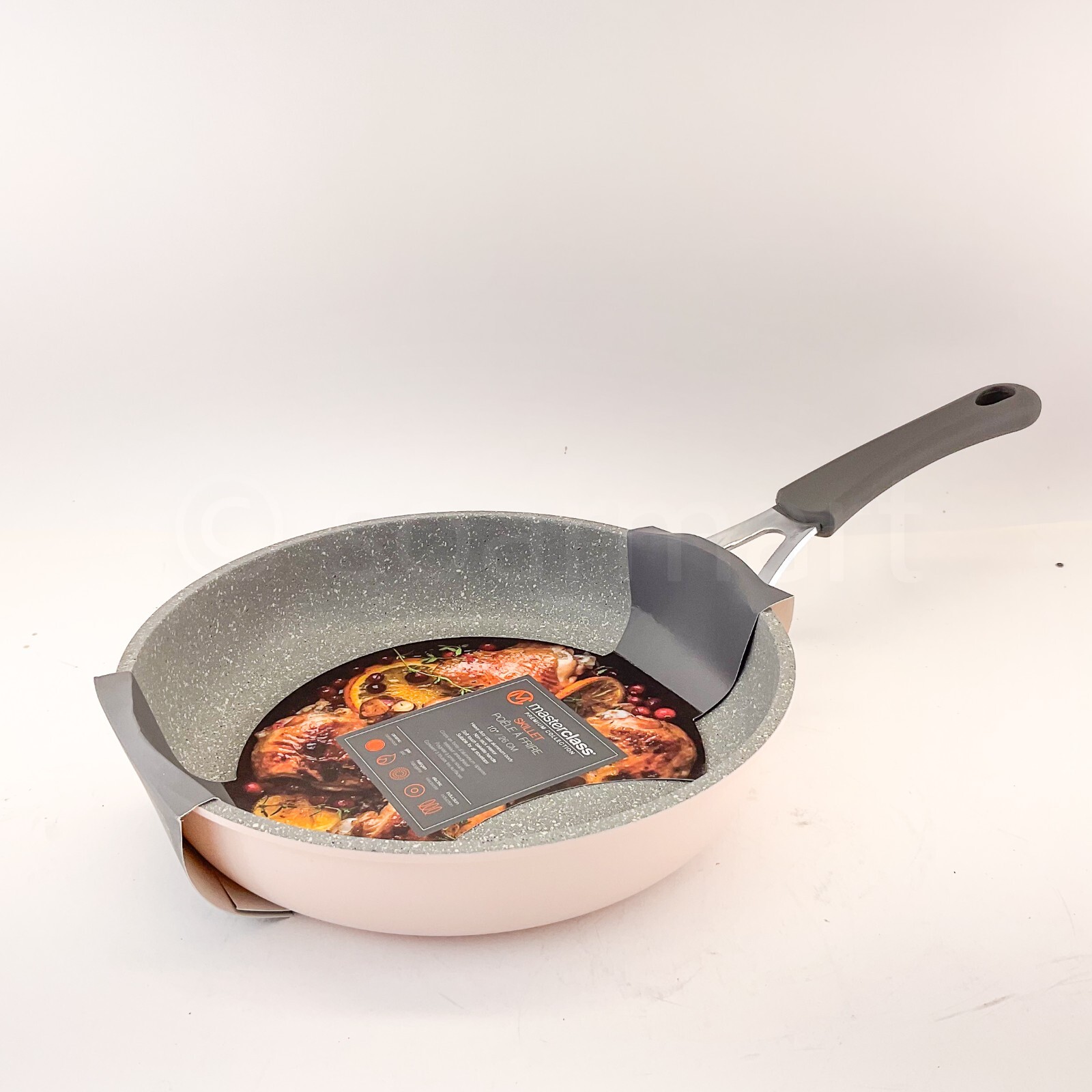 Masterclass Premium 10″ Inch Silicone Handle Cookware Frying Pan / Skillet Pink