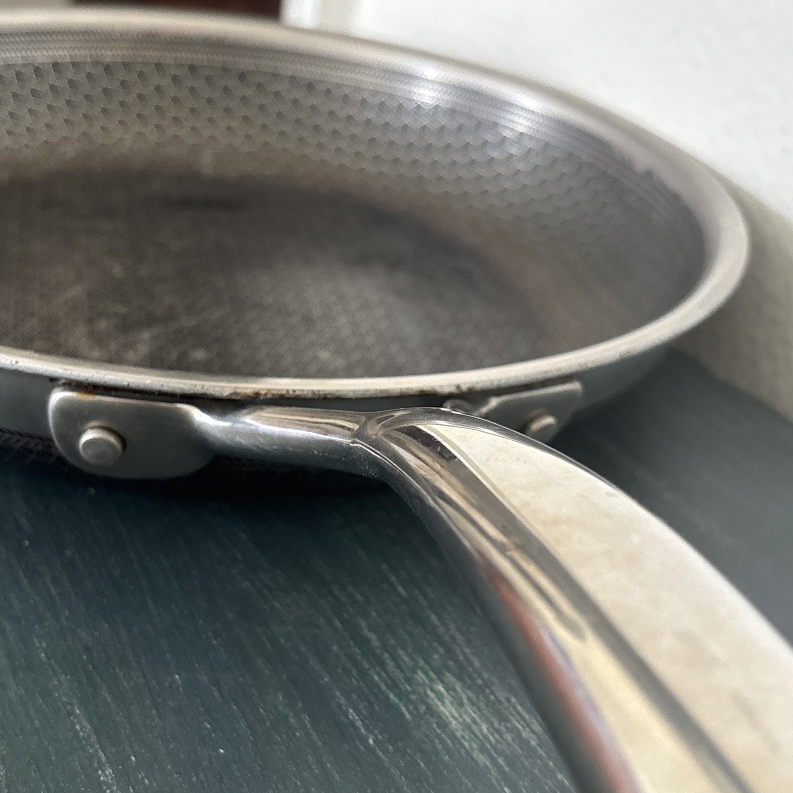 HEXCLAD 10″ Frying Pan Hybrid Stainless Steel Non-Stick Fry Pan ONLY NO Lid