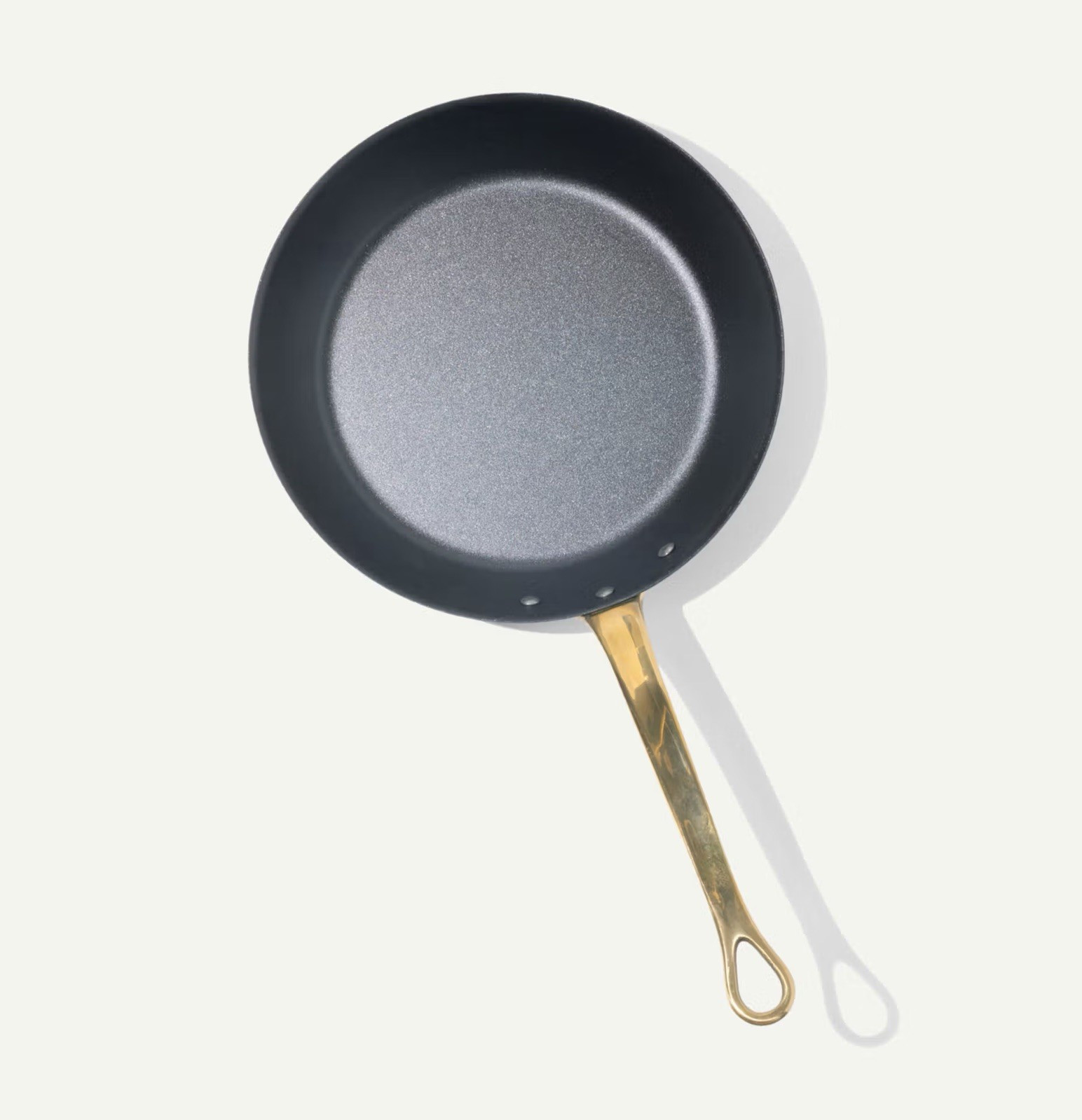 Made In | Tom Colicchio Carbon Steel Non-Stick Frying Pan 9″ | Brass Handle