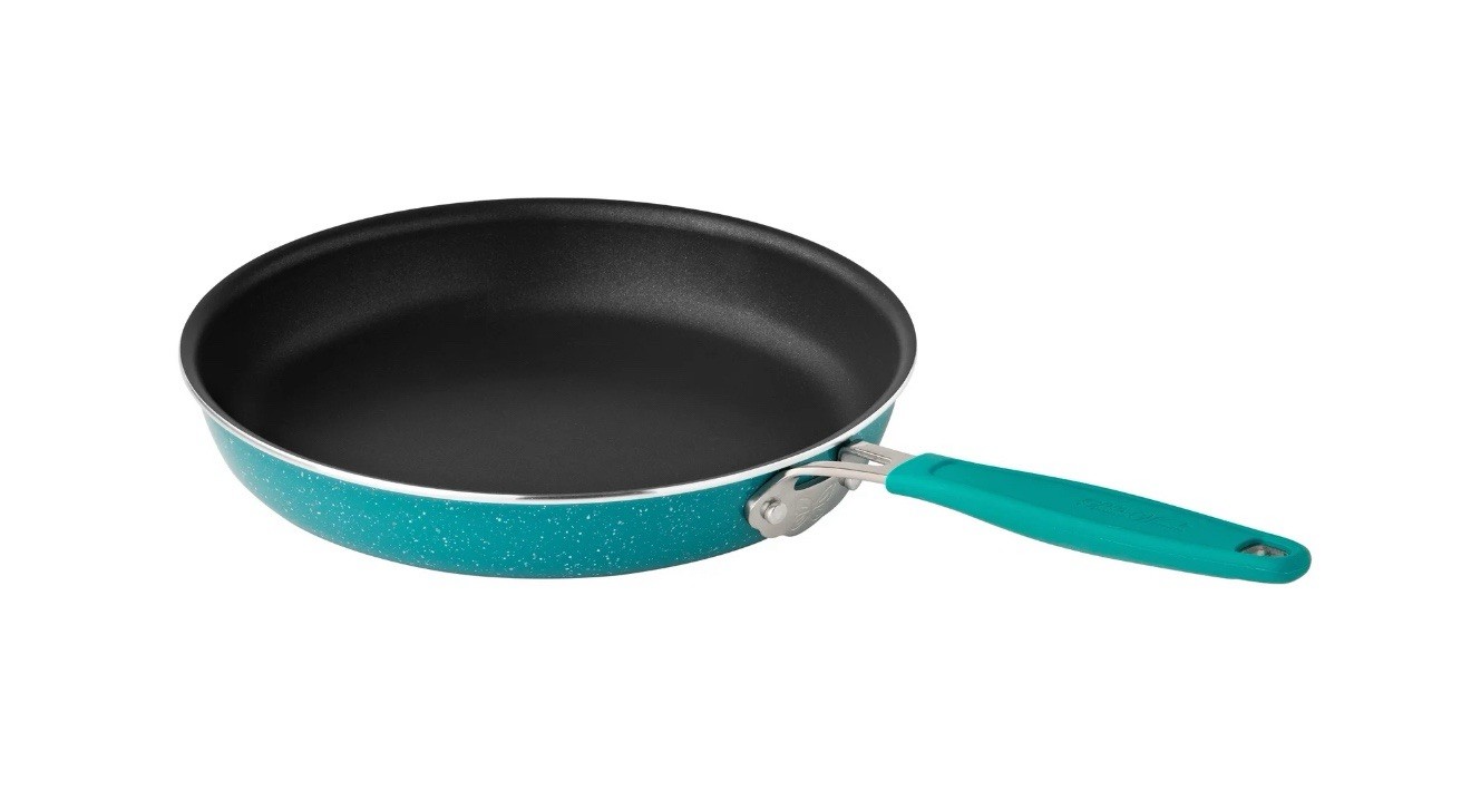 Pioneer Woman ~ KEEPSAKE TEAL ~ Enamel ~ Aluminum ~ 10″ Fry Pan ~ Skillet