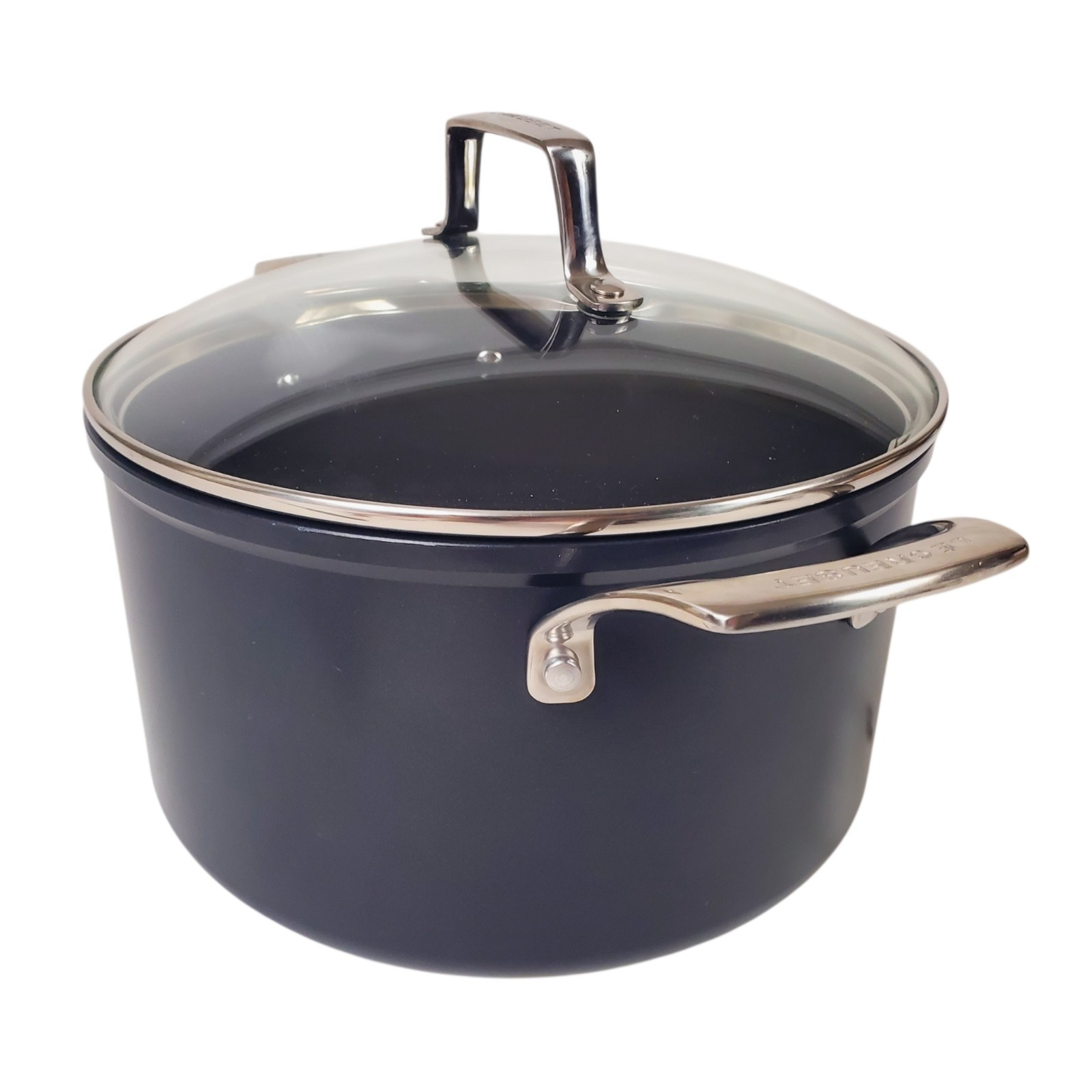 Le Creuset Toughened Nonstick 6.3 QT Deep Casserole/Stockpot w/ Lid Scuffs