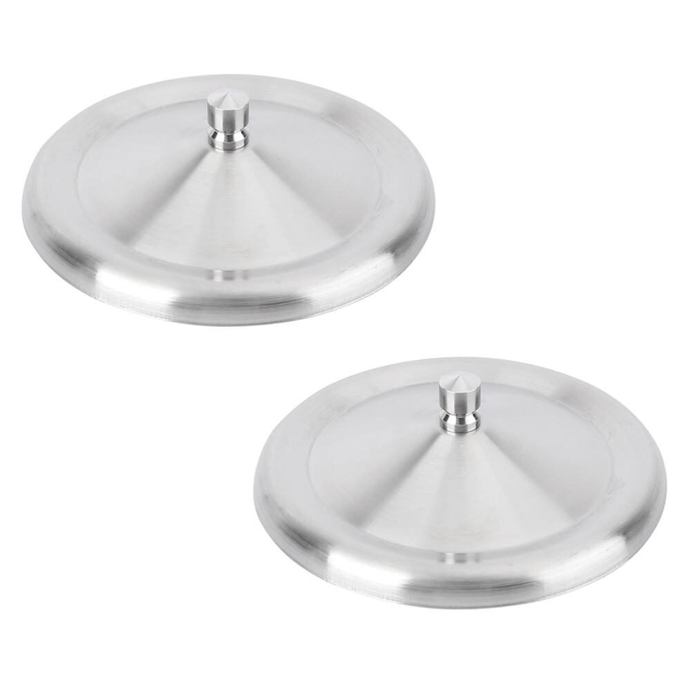 2PCS Stainless Steel Lid Travel Beverages Cup Drinking Cover Coffee Mug