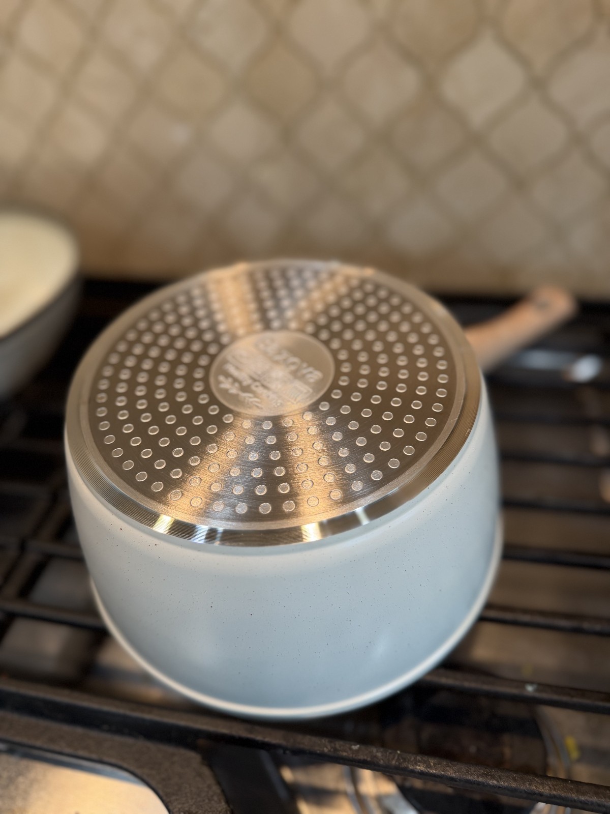 *NEW* Bazova 24pc Ceramic Nonstick Pots & Pans Set White, Titanium, 500°F
