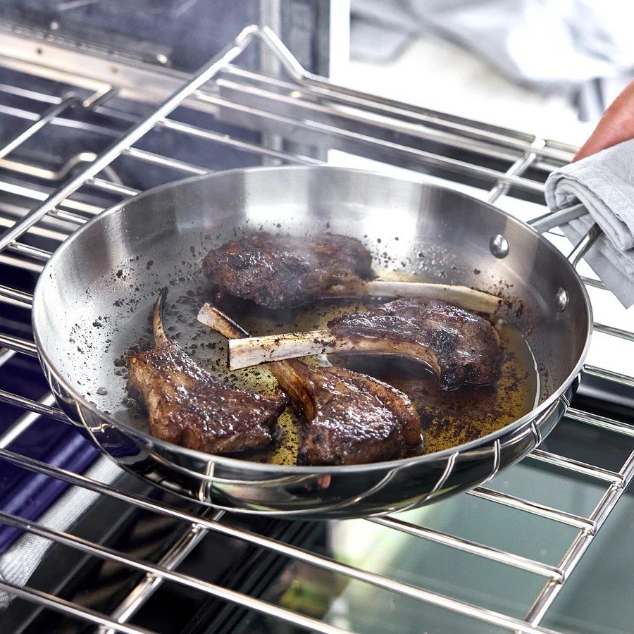 Greenpan Valencia Pro Stainless Steel 9.5” Skillet Induction Ready Mirror Finish