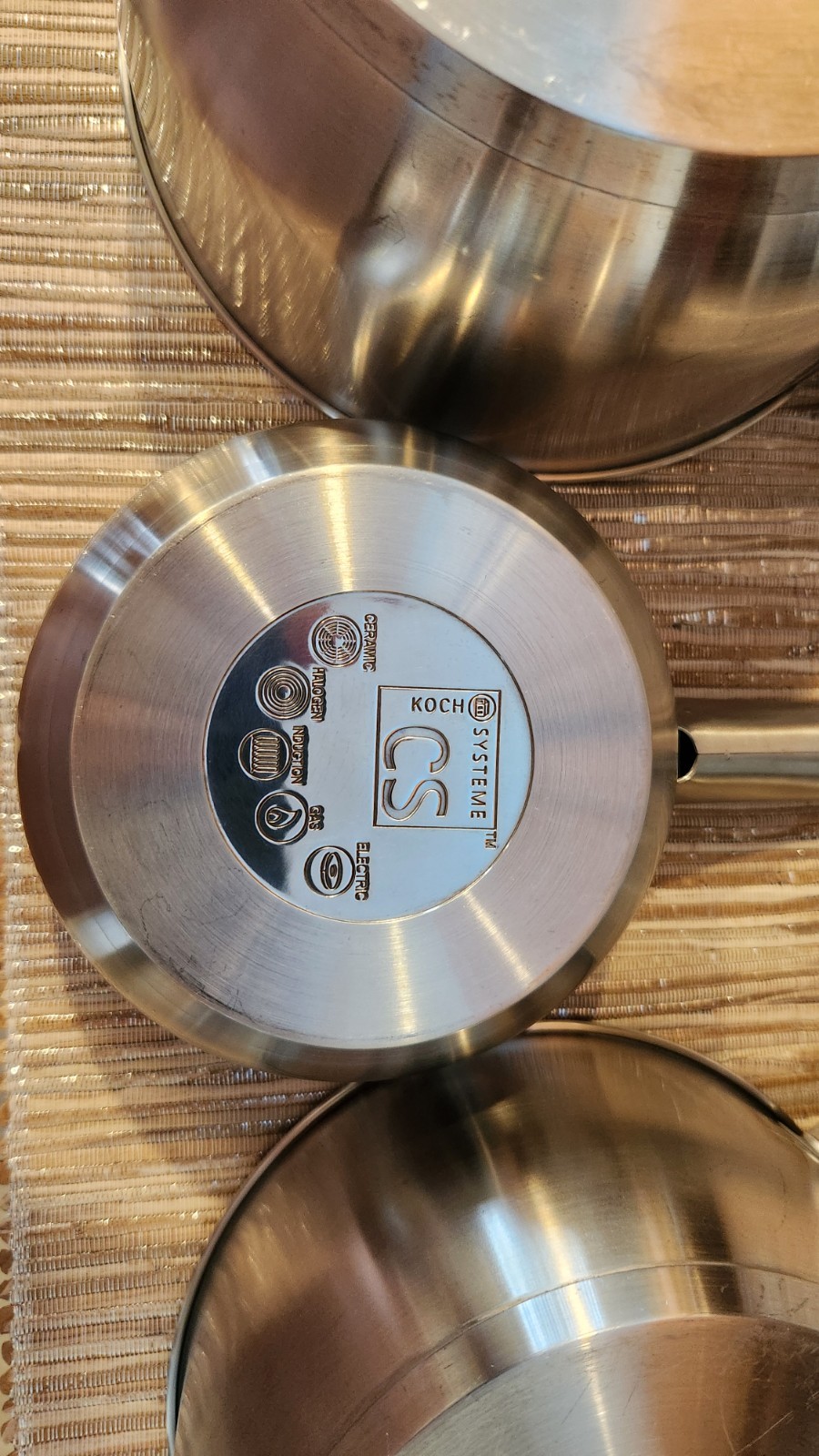 KOCH SYSTEME CS Stainless Steel Saucepan Set, 1QT 2QT 3QT Sauce Pan, Premiu…