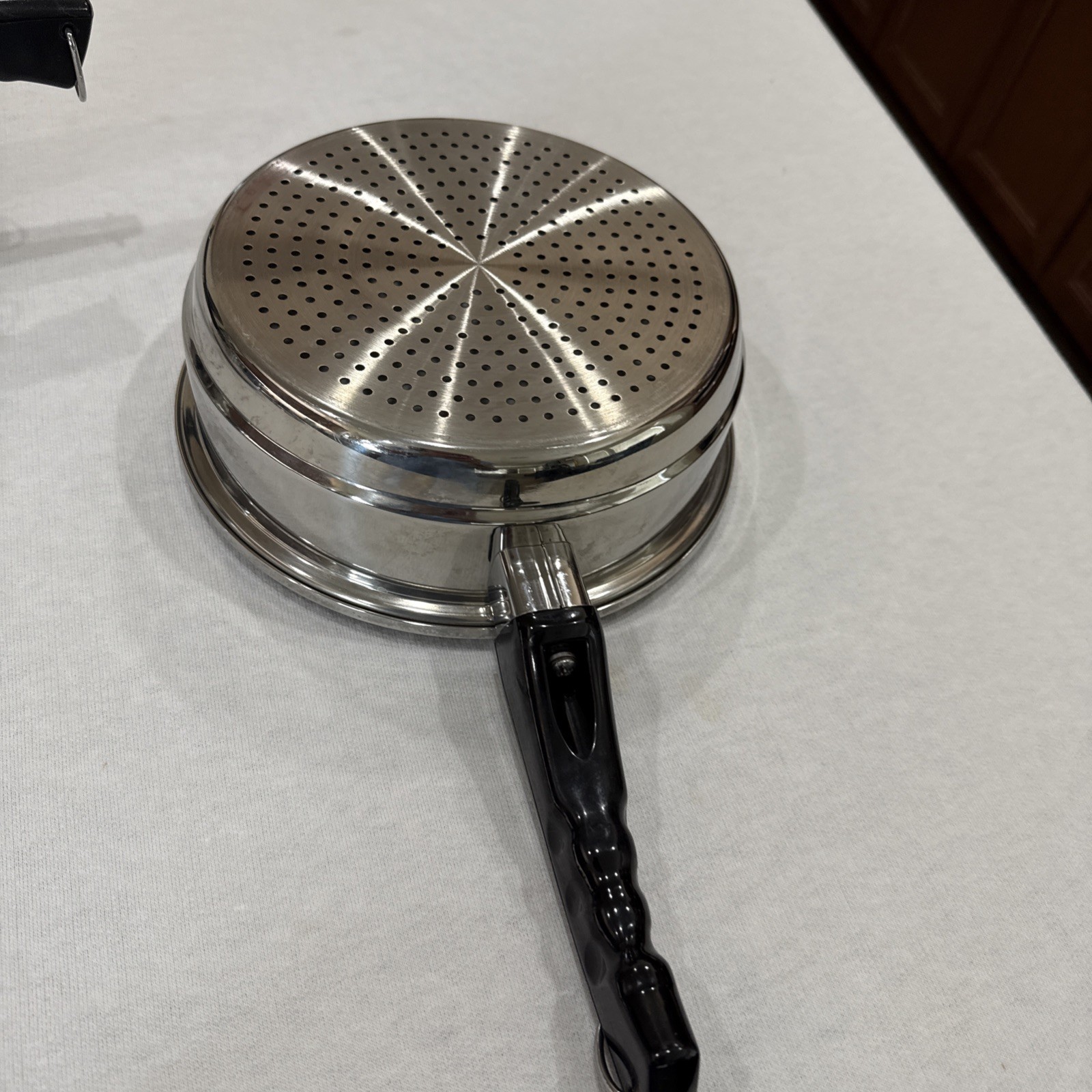 Kitchen Craft by West Bend Stainless Steel 3 Qt Saucepan w/ Lid & Steamer Insert