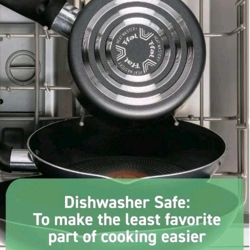 T-FAL ~ GREY ~ 5 Quart ~ Aluminum ~ DUTCH OVEN w/Glass Lid ~ Non-Stick Interior