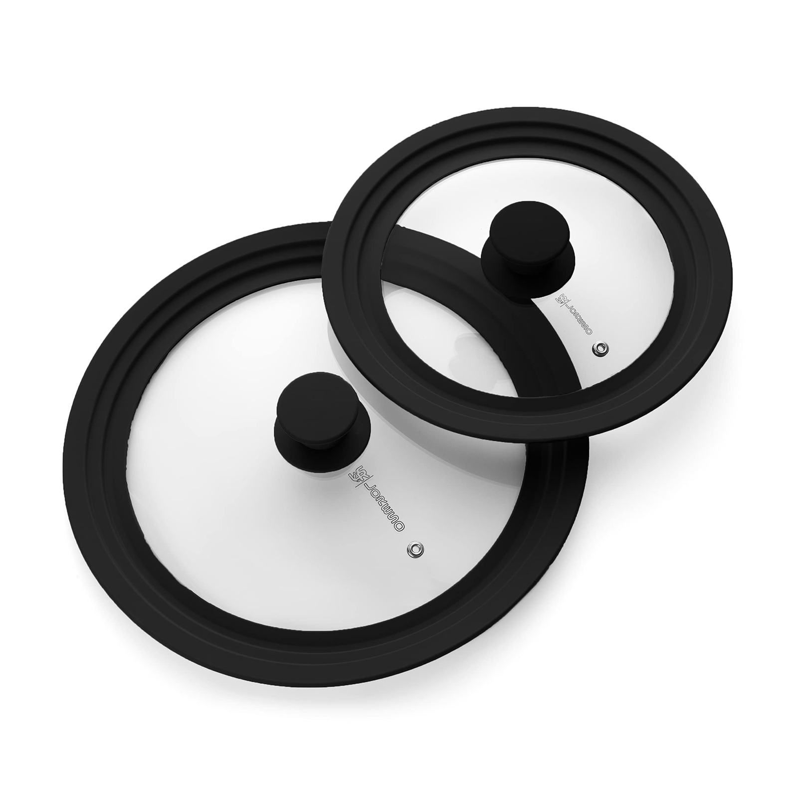 Universal Silicone Glass Lid Set for Pots Pans & Skillet Size 7 7.5 8 8.5 9 9…