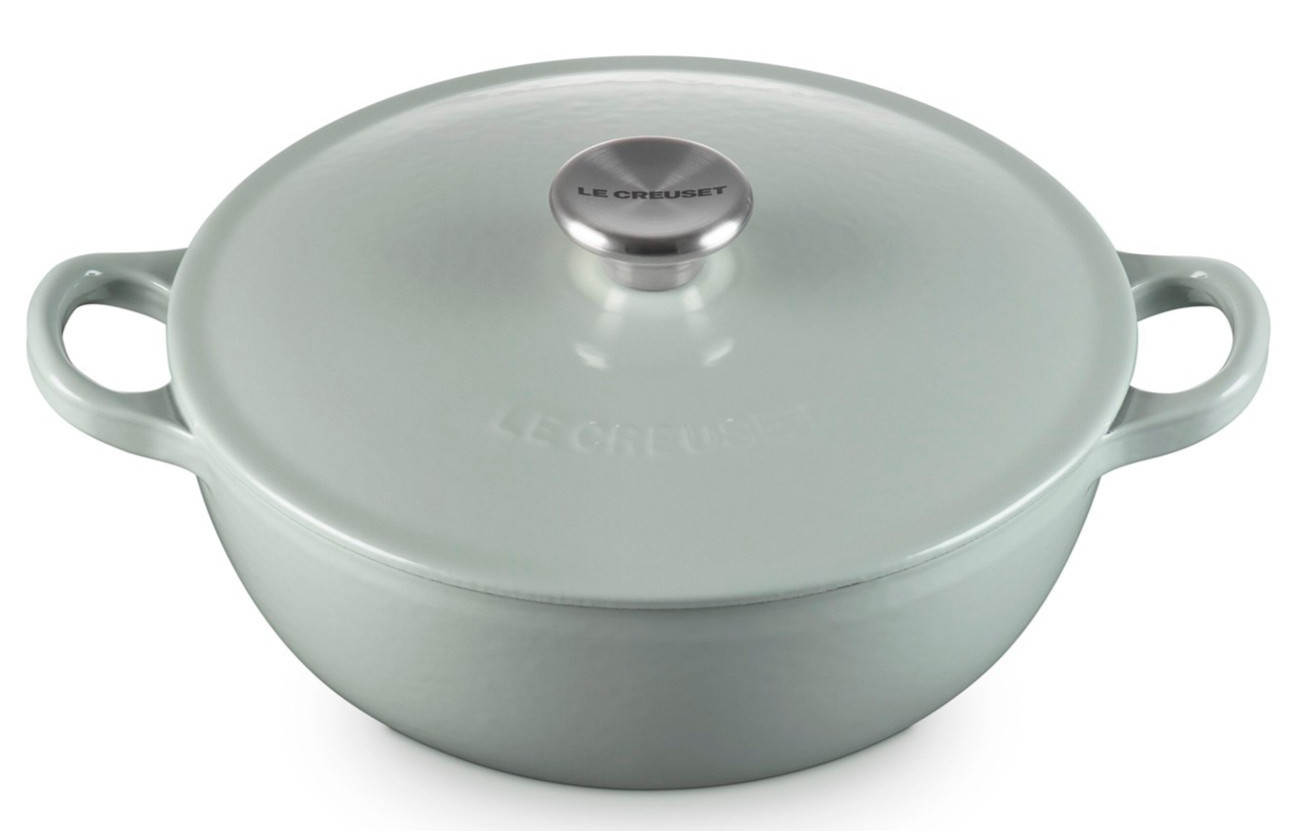 RARE Le Creuset Marmite 22cm 2.7 qt Pistache Pistachio Soup Pot Cast Iron NIB