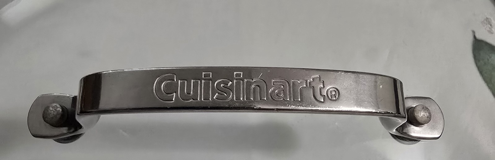 Cuisinart Glass Replacement Lid. In: 11.5″ Out: 12.25″ Stainless Steel Handle