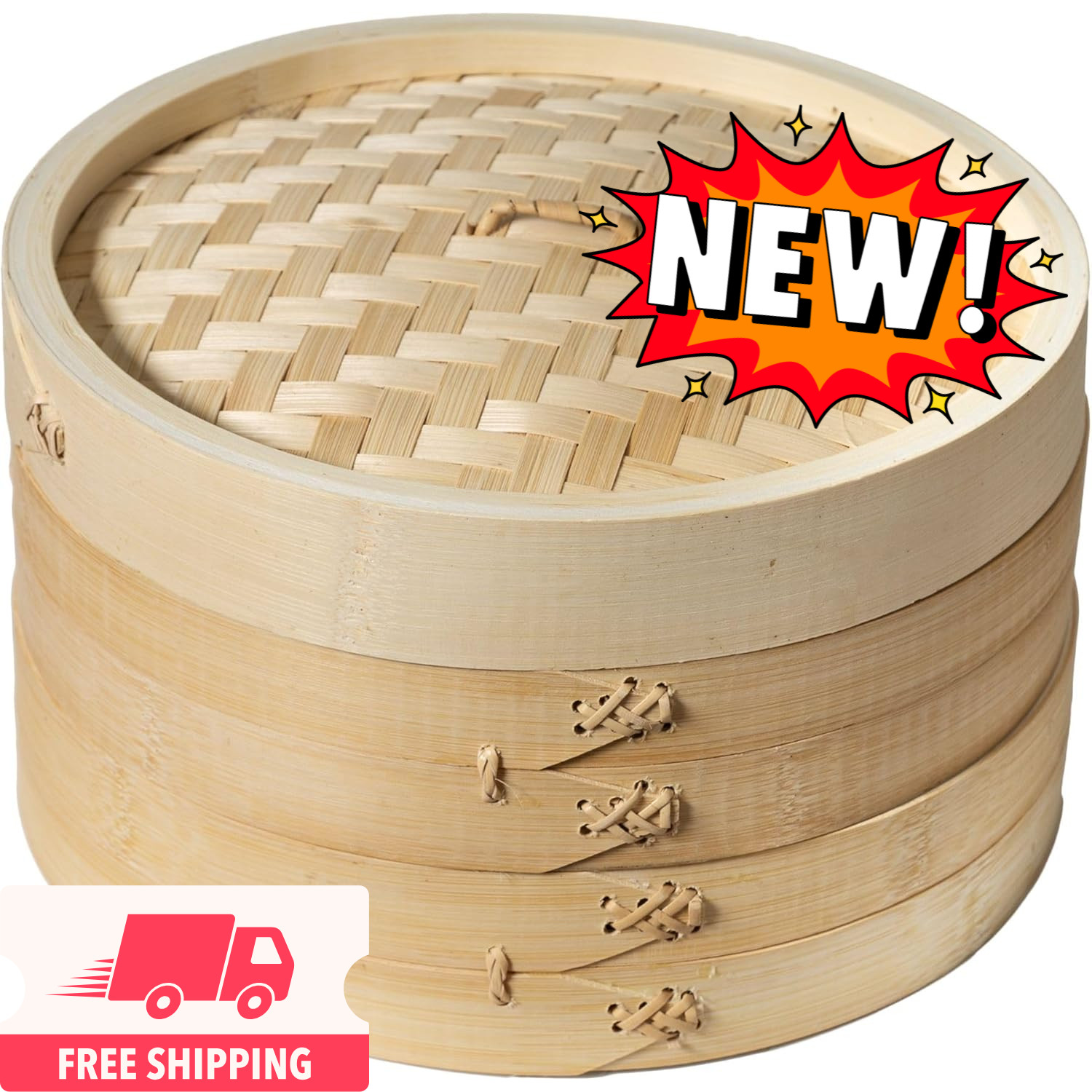 Cestas de vapor de bambú de 2 niveles Joyce Chen, 25 cm