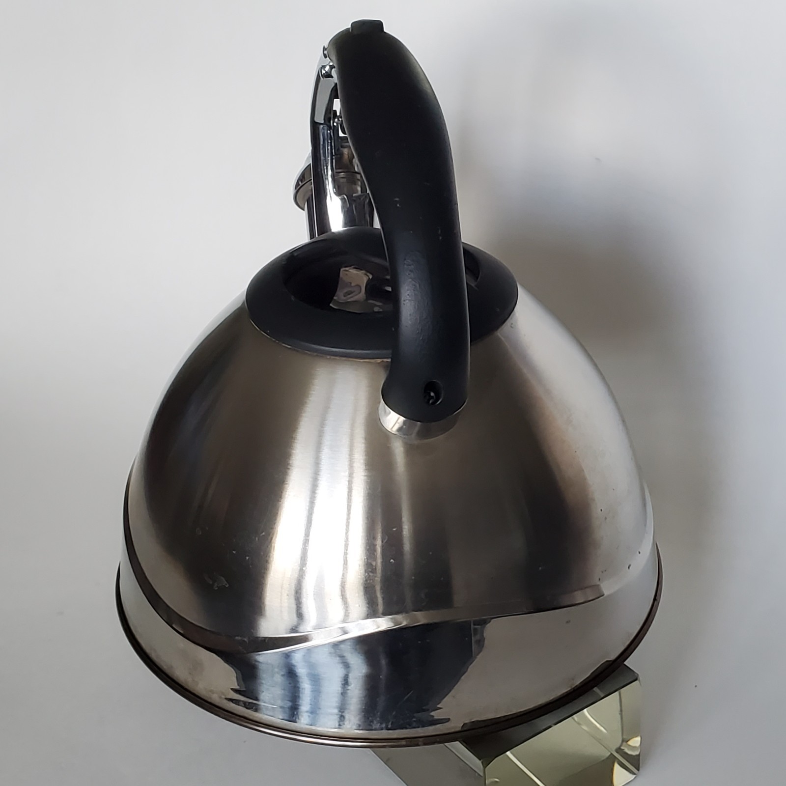 Masterclass Premium Collection teapot induction gas silver trigger spout whistle
